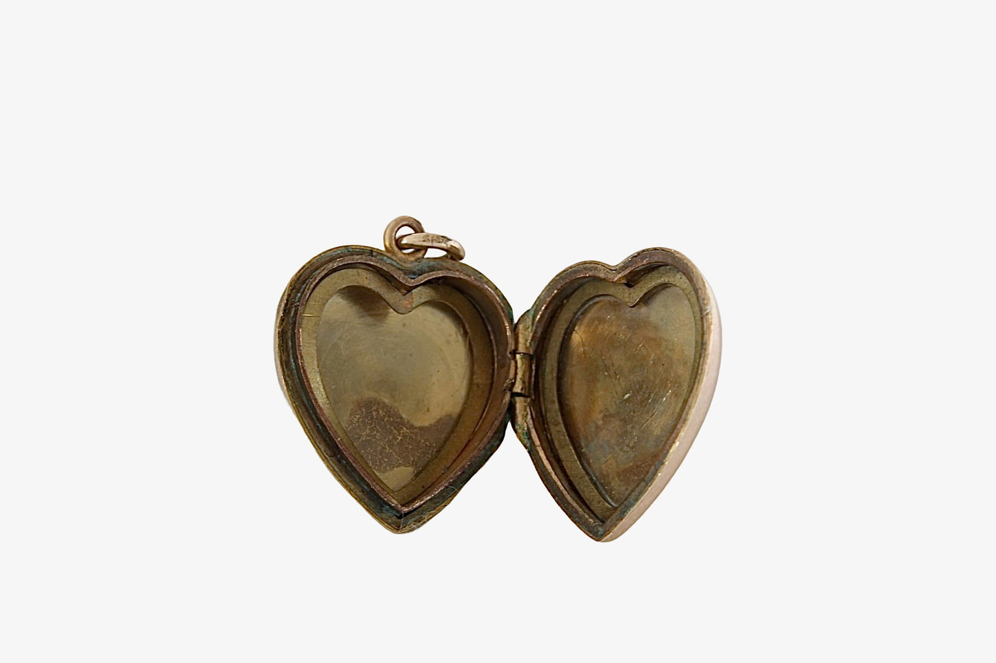 Art Deco 9ct Gold Back & Front Heart Locket