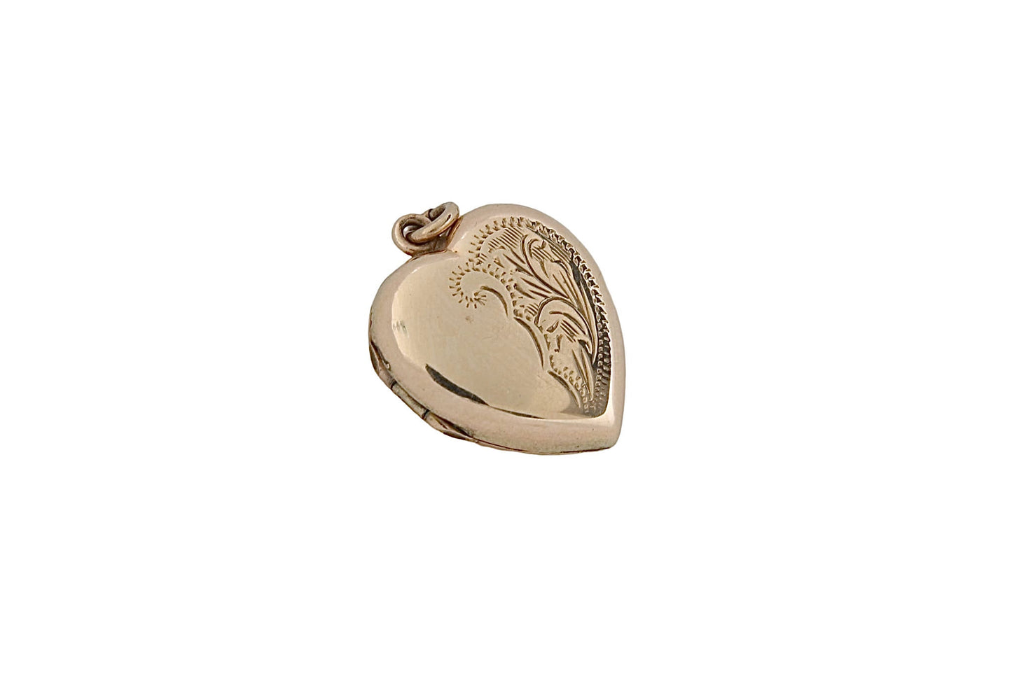 Art Deco 9ct Gold Back & Front Heart Locket