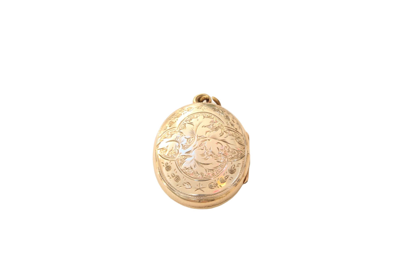 Antique Victorian 9ct Gold Enamel Buckle Locket