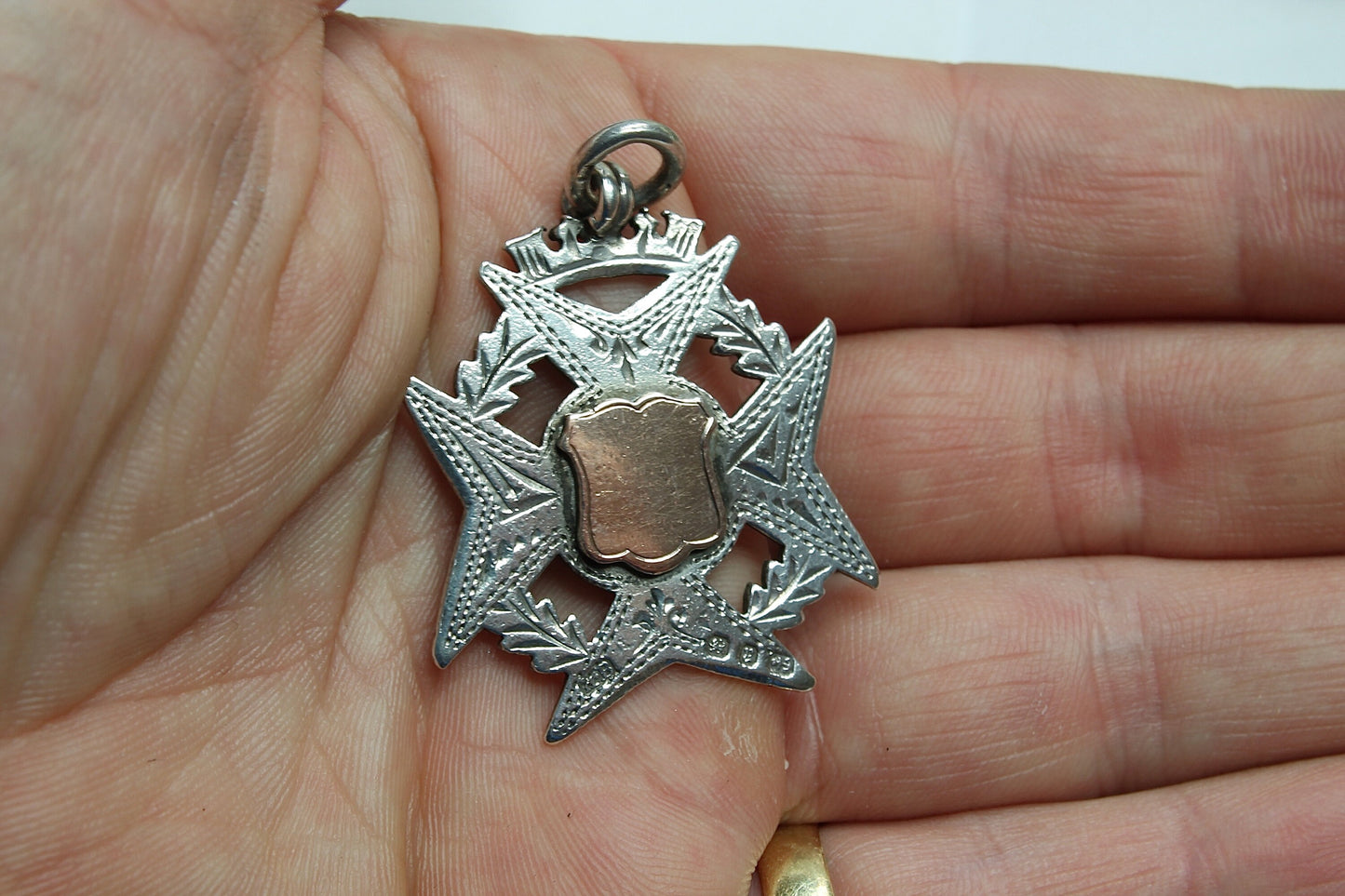 Antique Victorian Silver Decorative Pendant