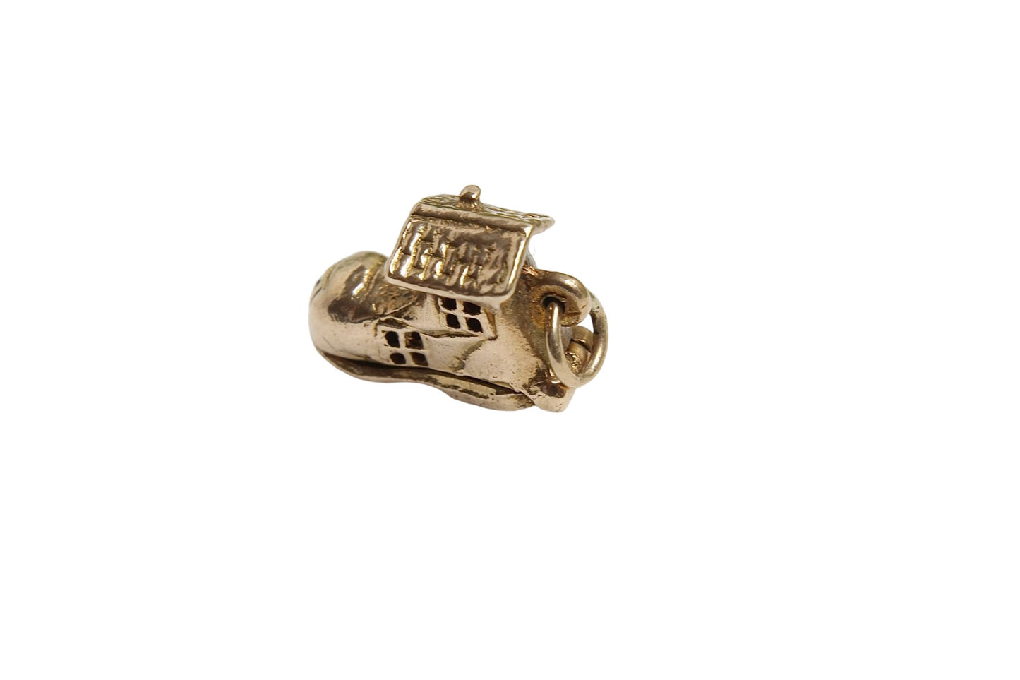 Vintage 9ct Gold "There was an old woman who lived in a shoe" Charm