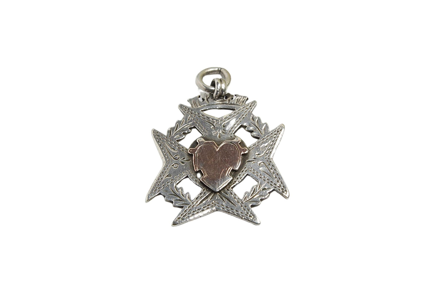 Antique Victorian Silver Decorative Pendant