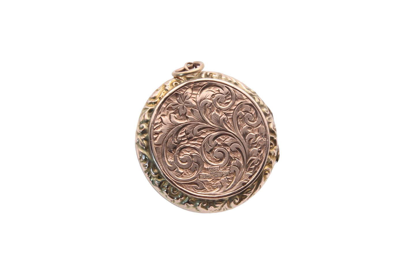 Decorative Edwardian 9ct Gold Back & Front Locket