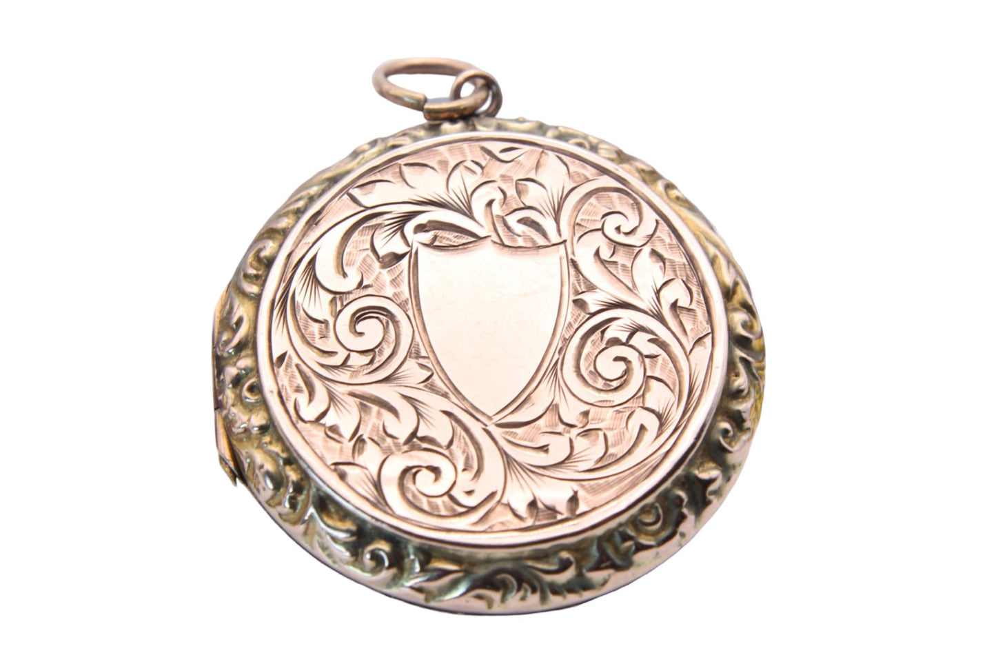 Decorative Edwardian 9ct Gold Back & Front Locket