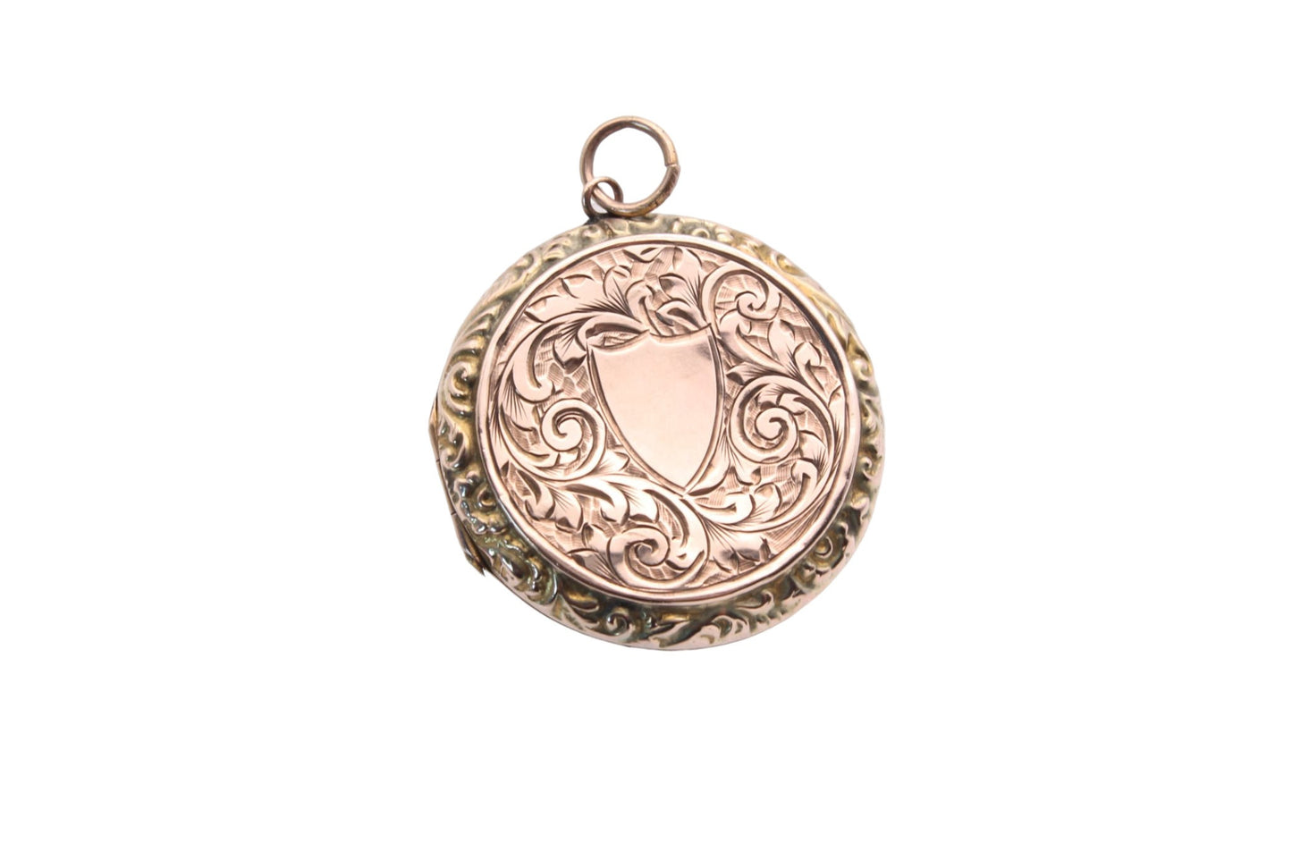 Decorative Edwardian 9ct Gold Back & Front Locket