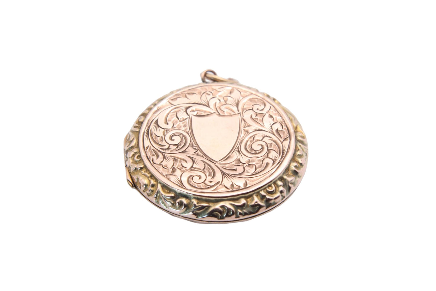 Decorative Edwardian 9ct Gold Back & Front Locket