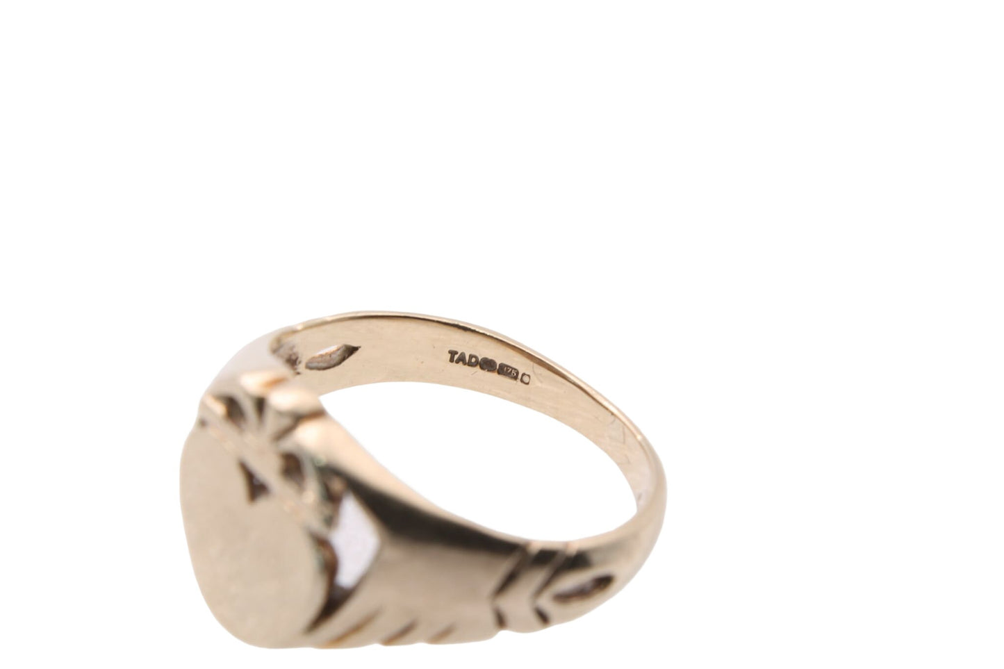 Vintage 9ct Gold Heart Claddagh Signet Ring