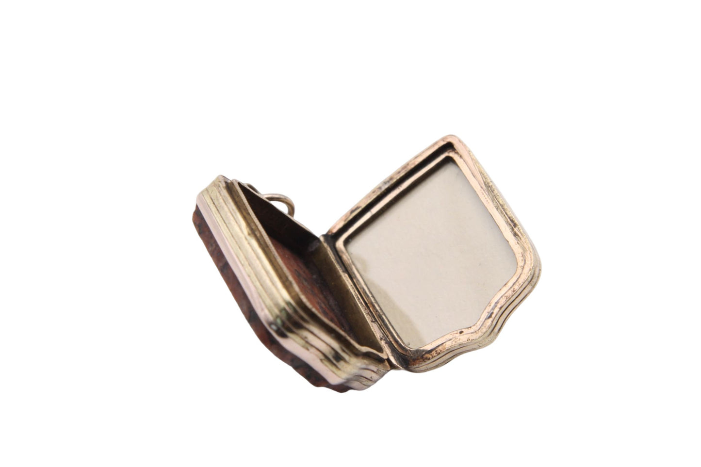 Antique Victorian 9ct Gold & Aberdeen Granite Shield Locket