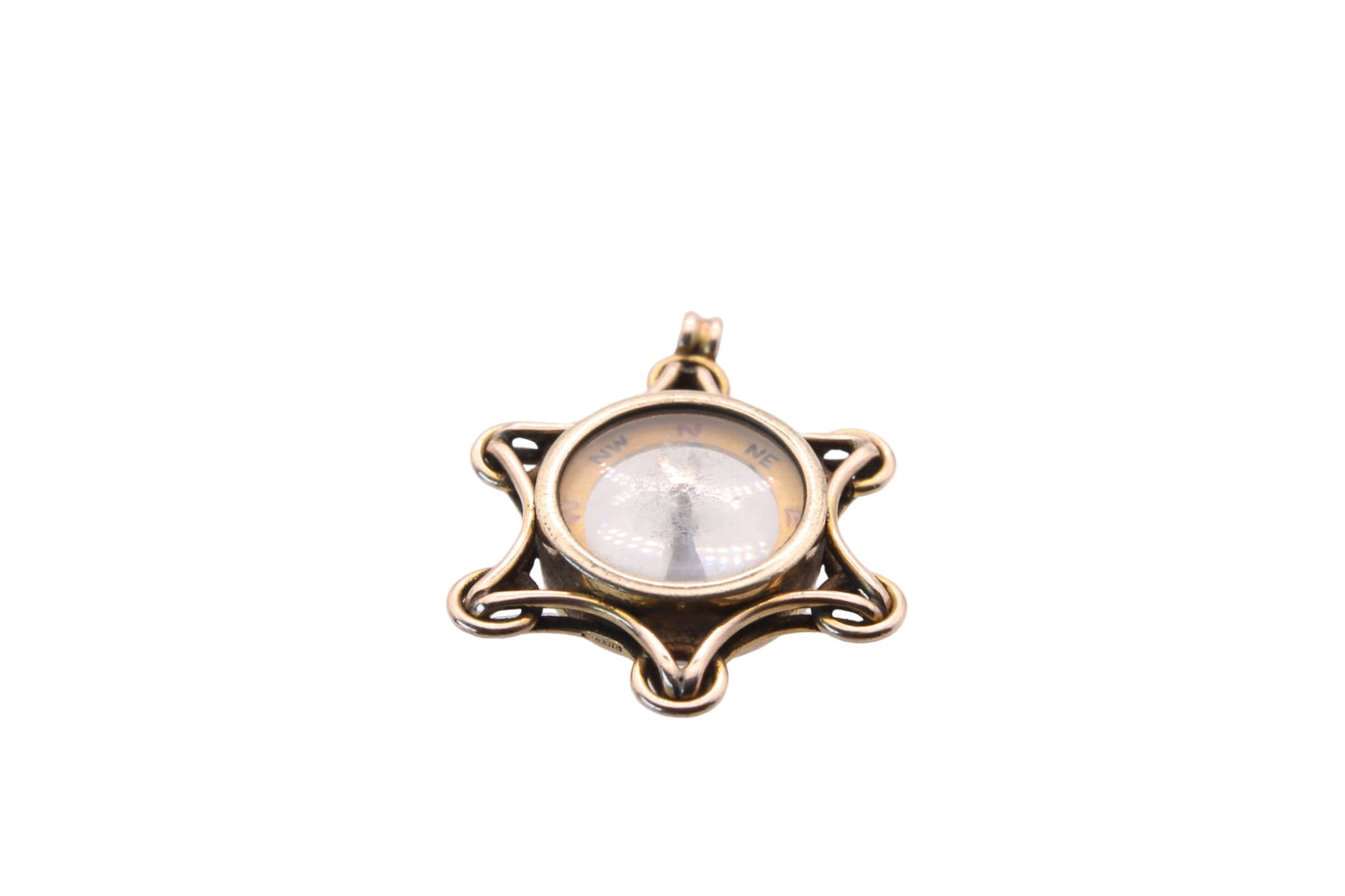 Antique Edwardian 9ct Gold Compass Fob/Pendant