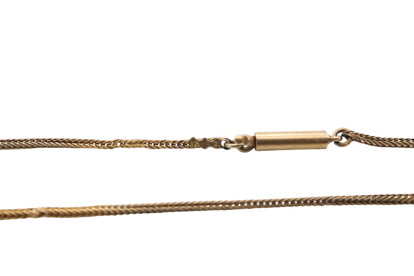 Antique 15ct Gold Foxtail Link Necklace