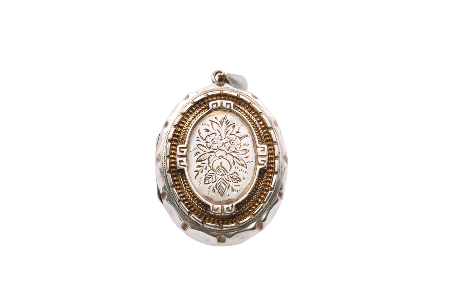 Antique Victorian Sterling Silver Locket - 1882