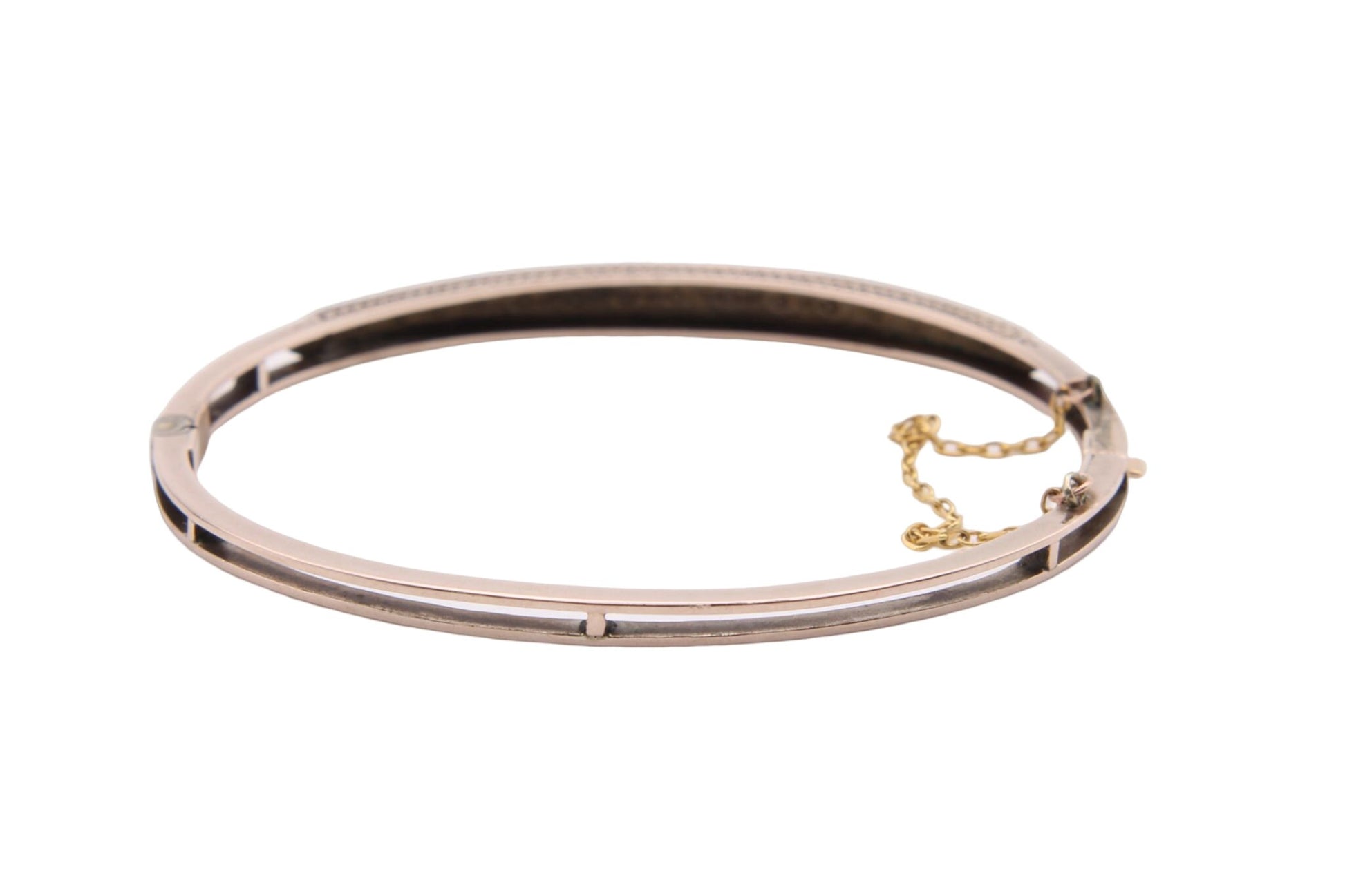 Antique-Edwardian-9ct-Gold-Seed-Pearl-Bangle