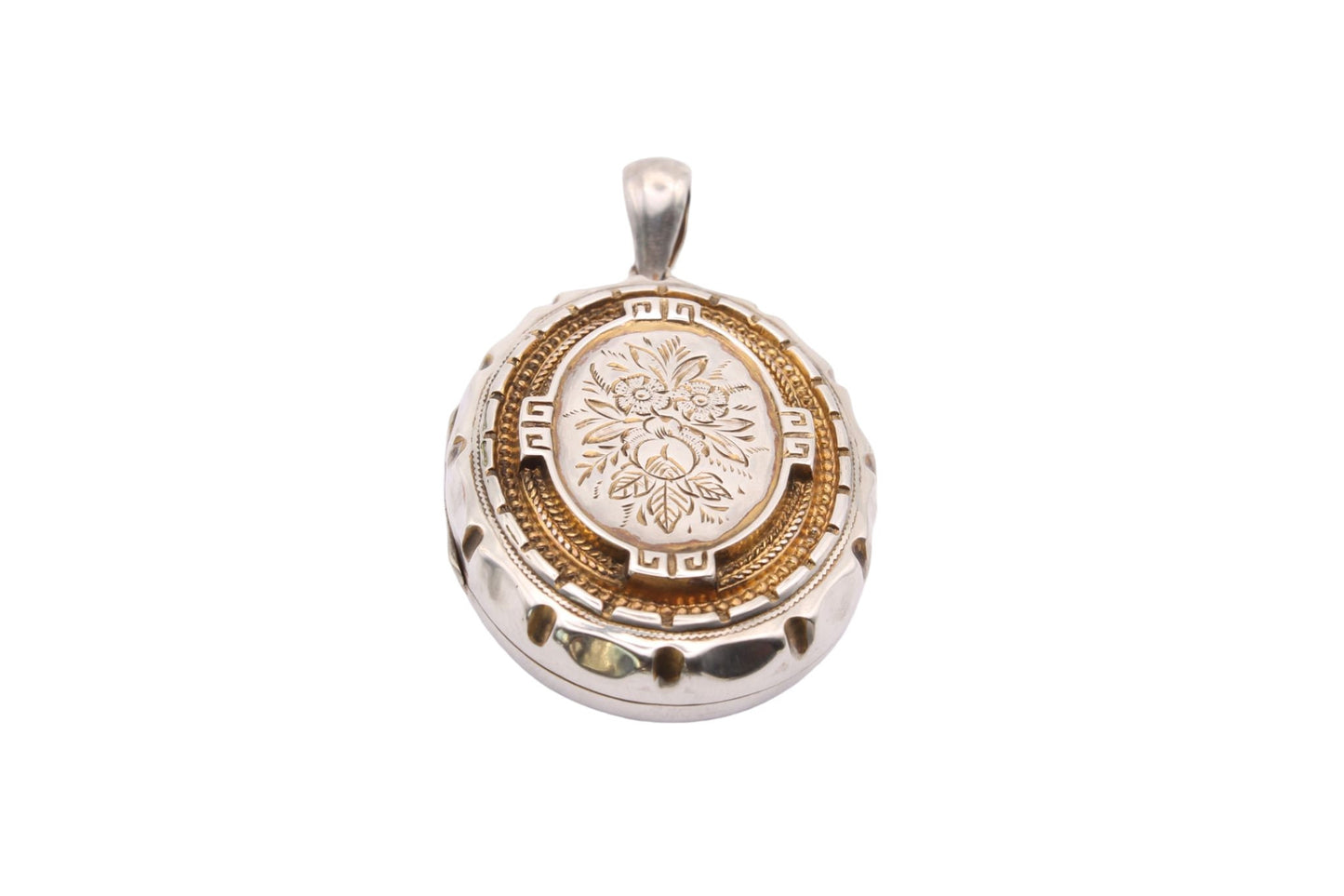 Antique Victorian Sterling Silver Locket - 1882
