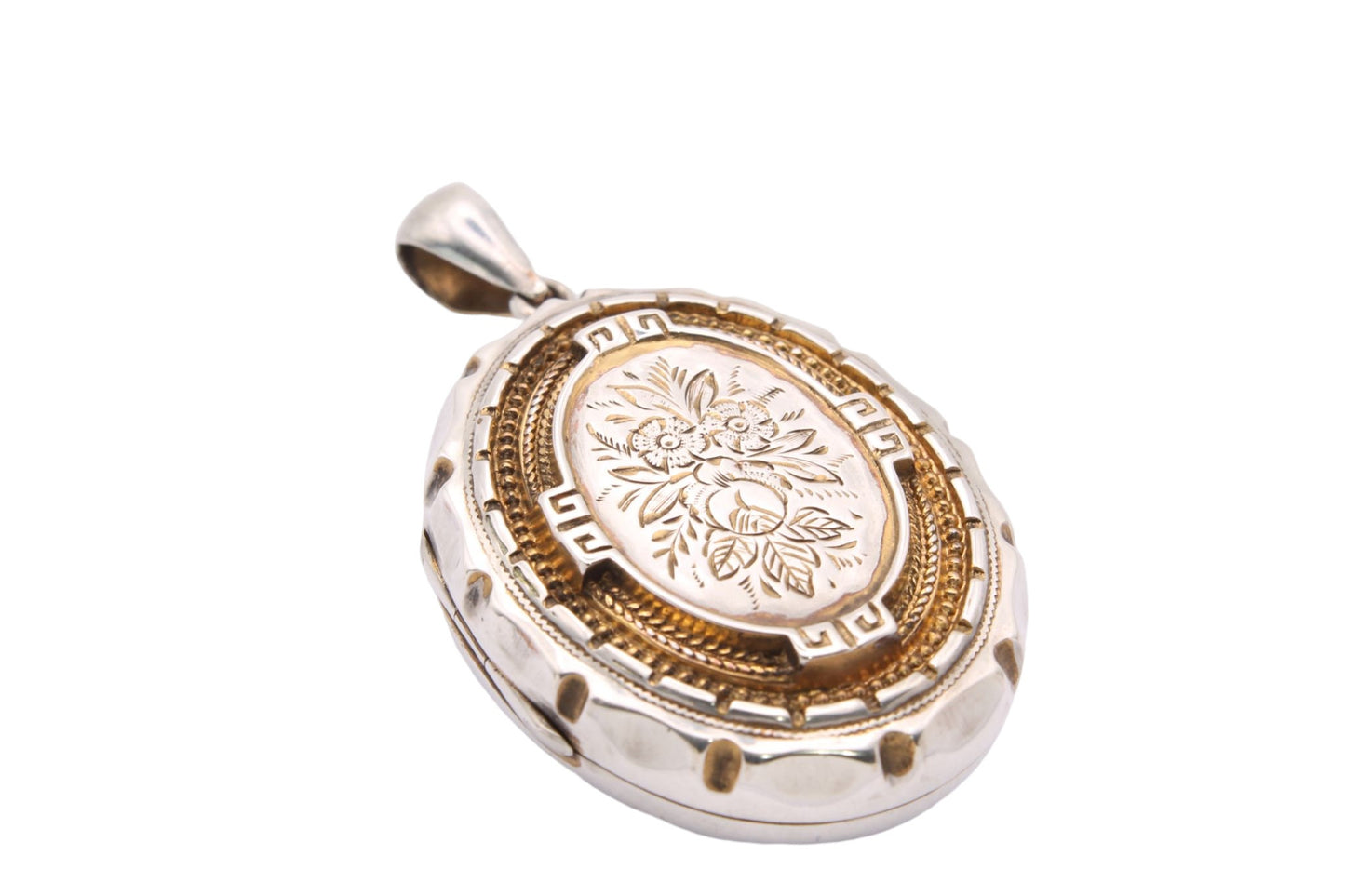 Antique Victorian Sterling Silver Locket - 1882