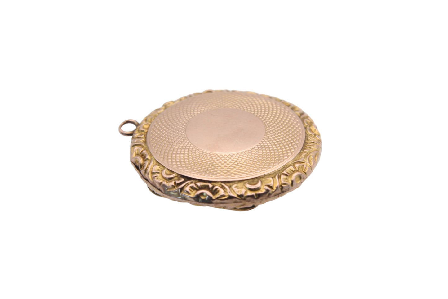 Antique Edwardian 9ct Gold Chased Pendant Locket
