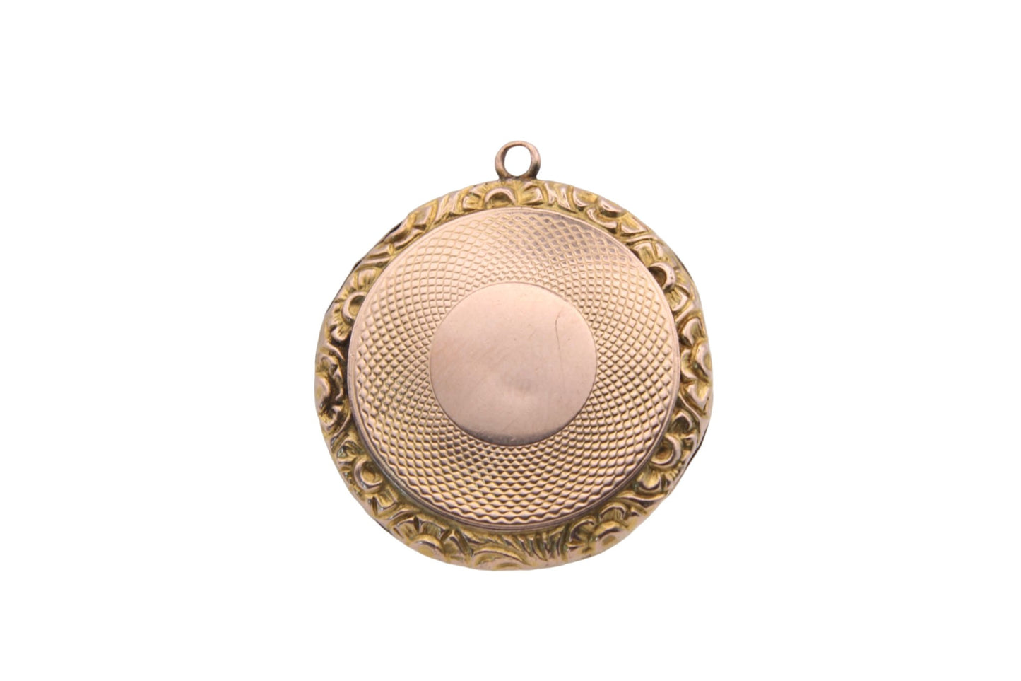 Antique-Edwardian-9ct-Gold-Chased-Pendant-Locket