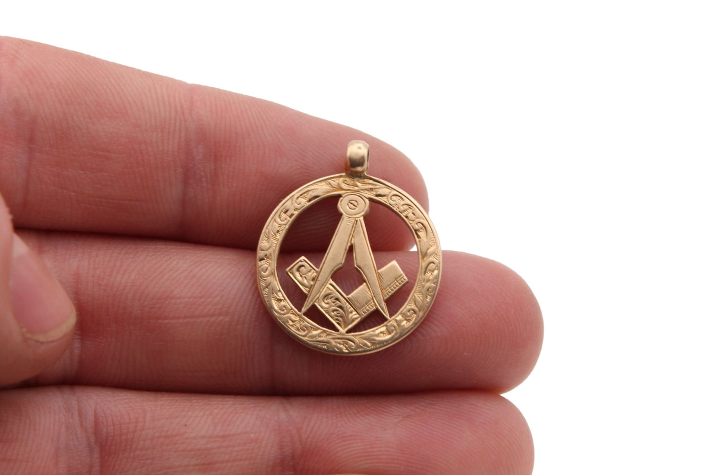 Antique 18ct Gold Masonic Pendant