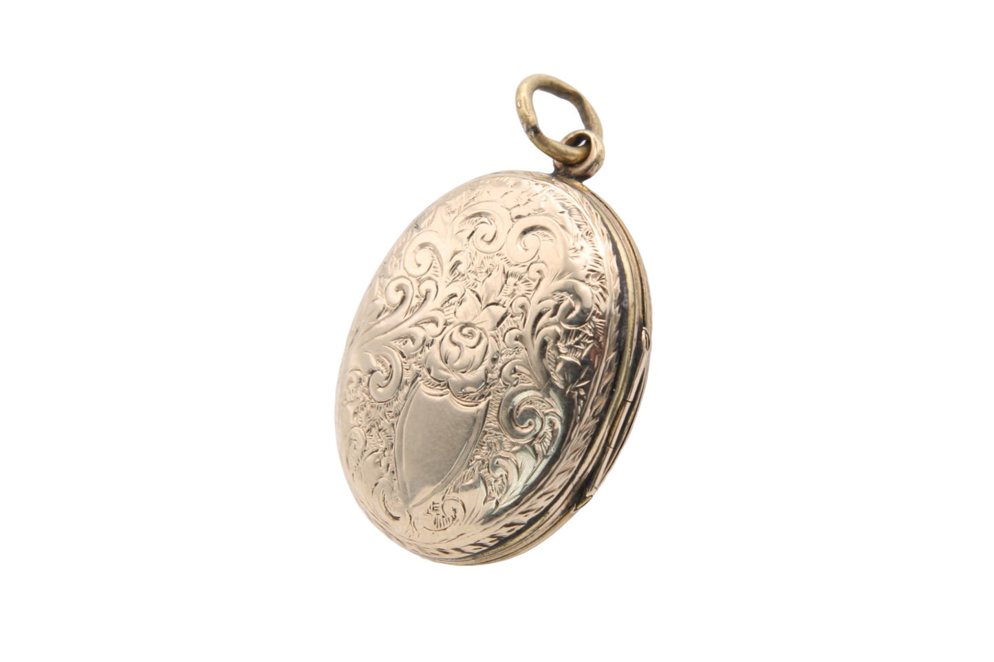 Antique Victorian 9ct Gold Enamel Cross Locket