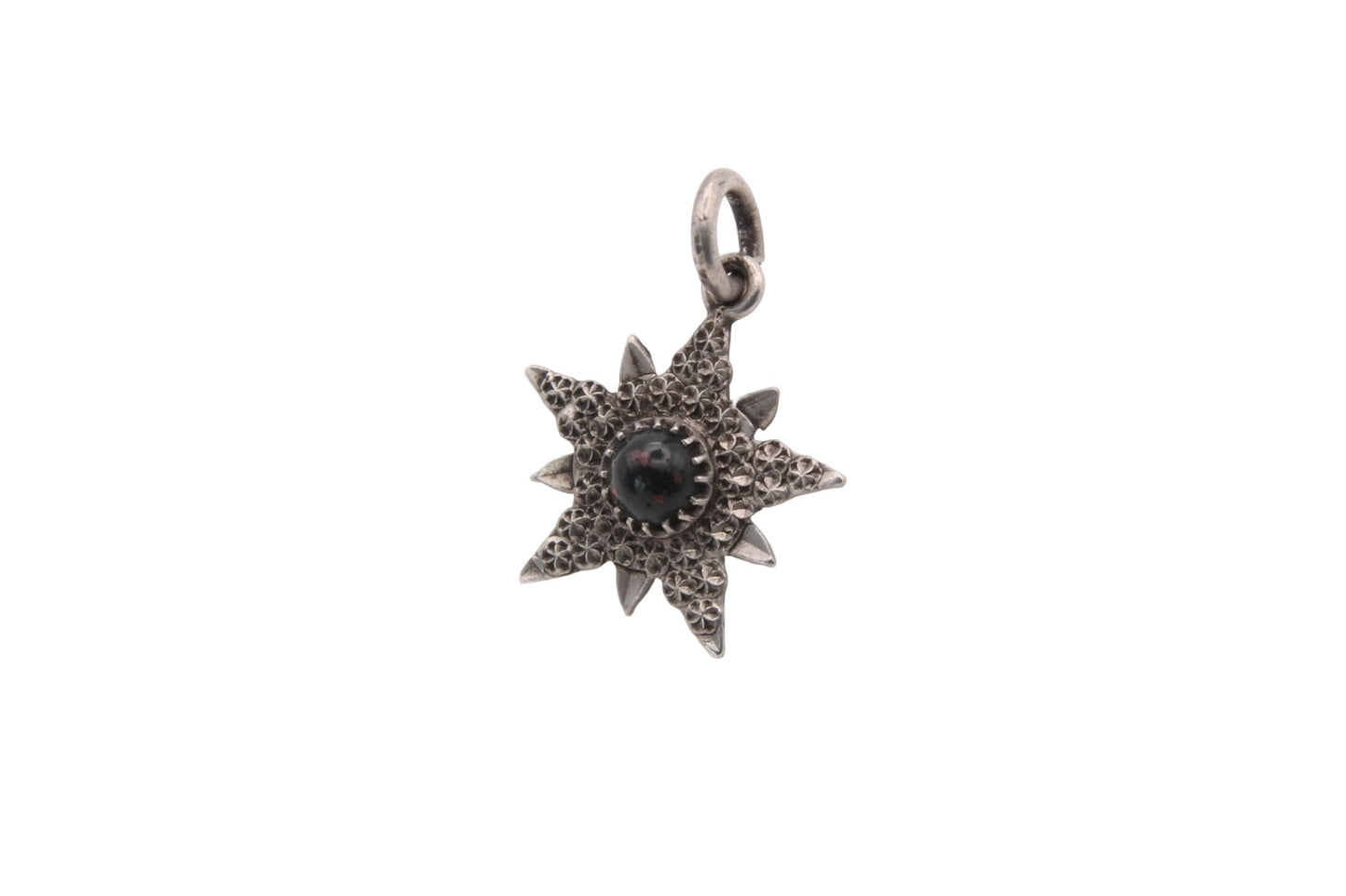 Antique Victorian Sterling Silver Star Charm - Charles Horner