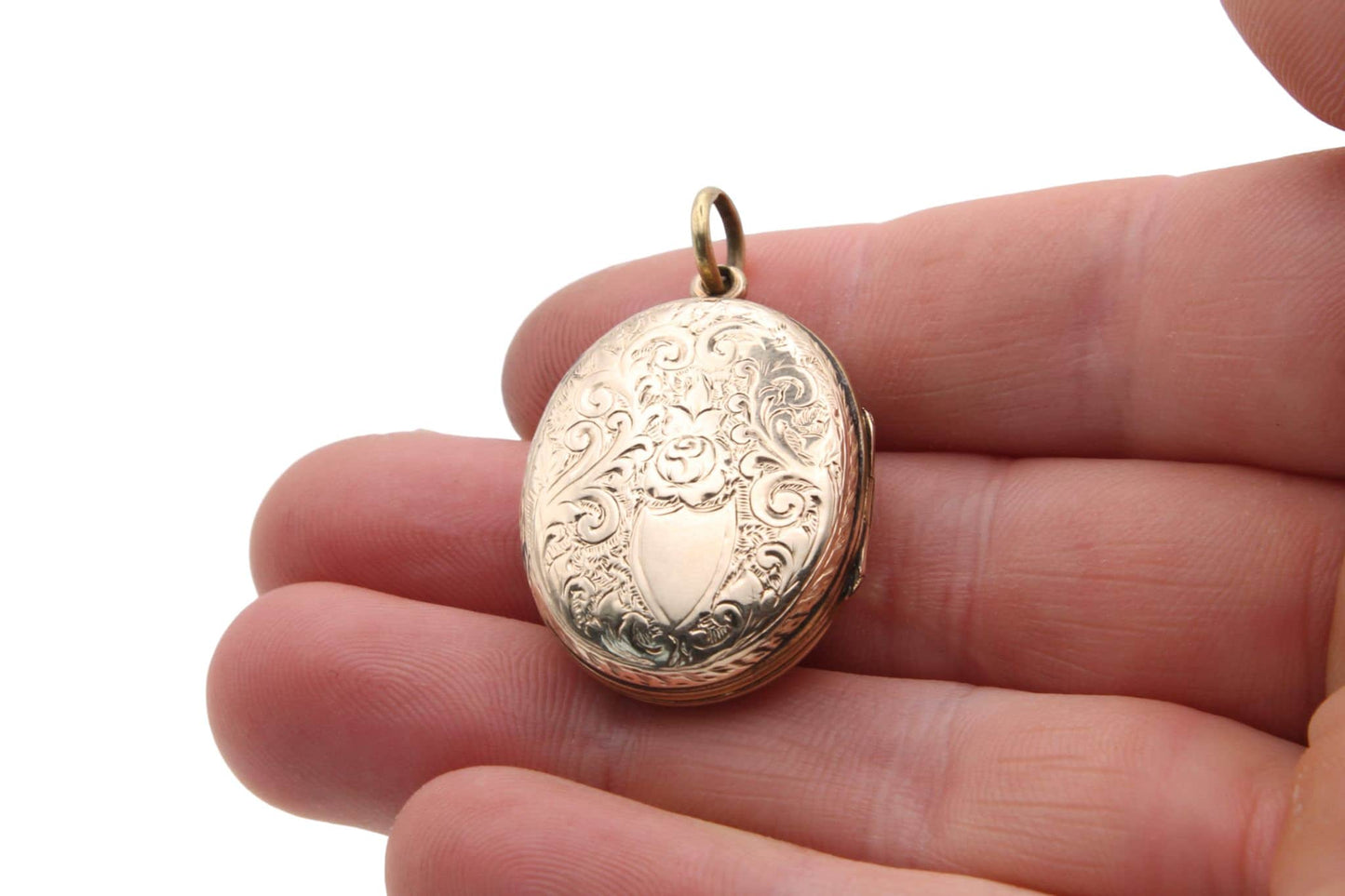 Antique Victorian 9ct Gold Enamel Cross Locket