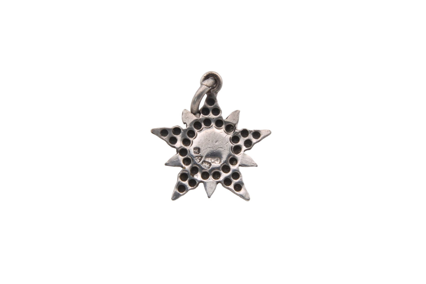 Antique Victorian Sterling Silver Star Charm - Charles Horner