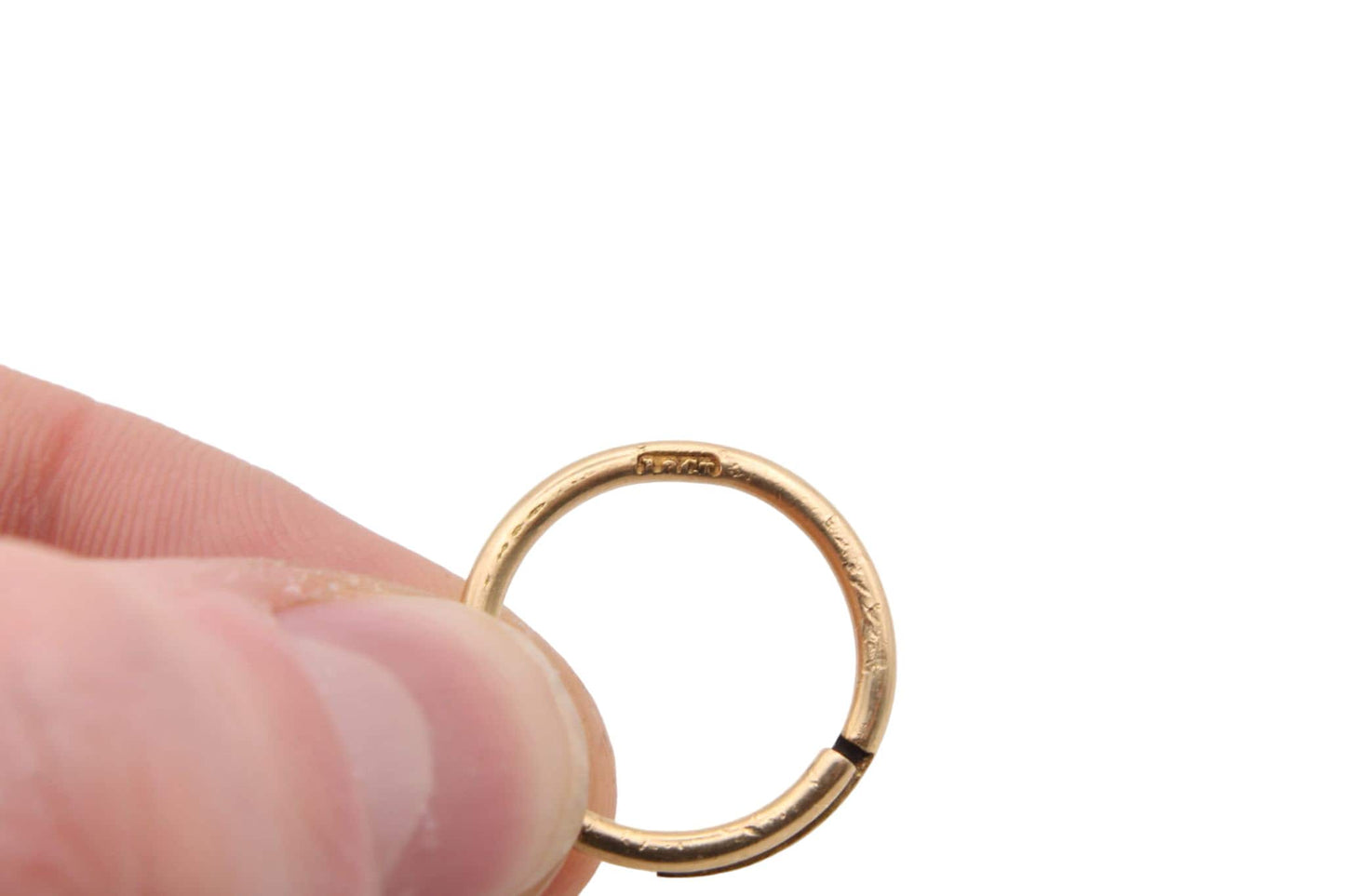 Antique Victorian 18ct Gold Split Ring