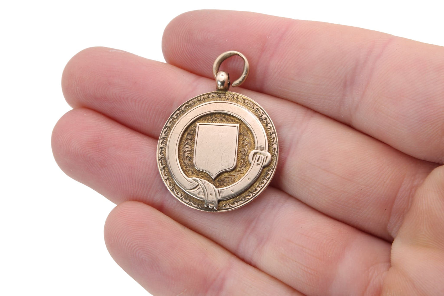 Antique Edwardian 9ct Gold Buckle Pendant