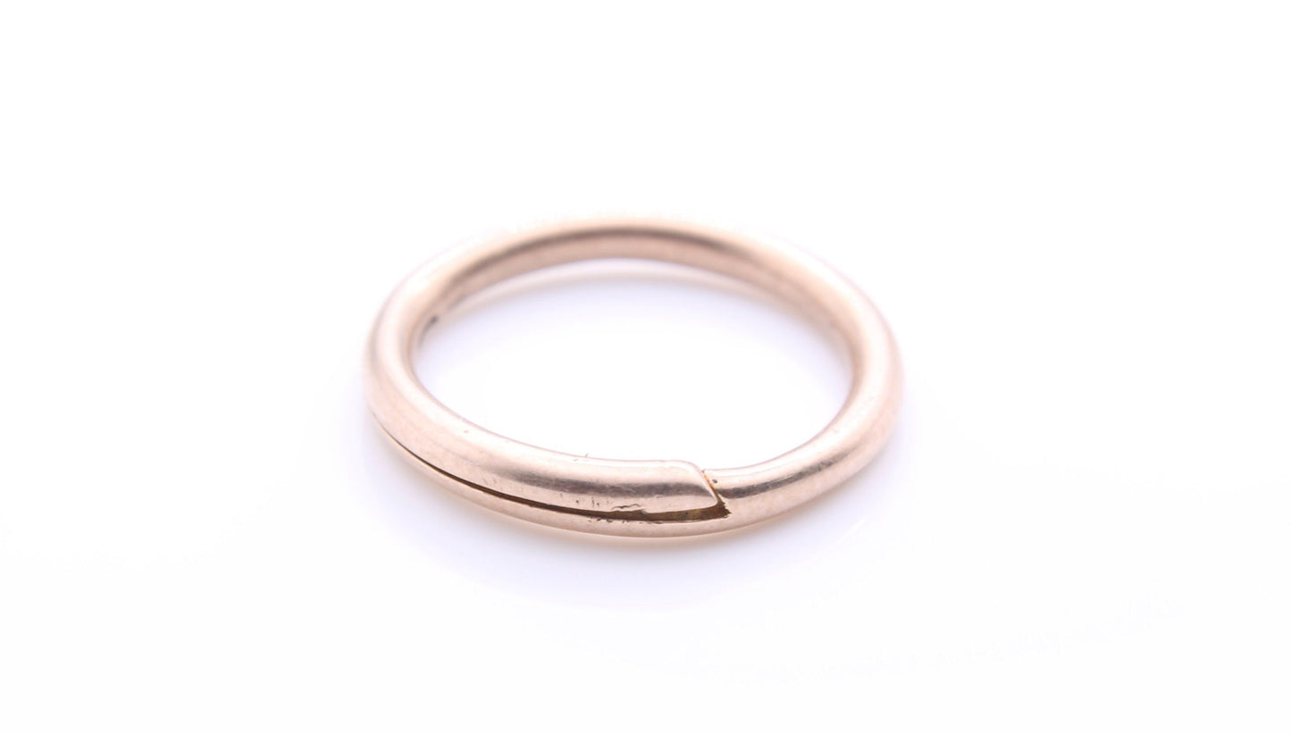 Antique Victorian 9ct Gold Split Ring