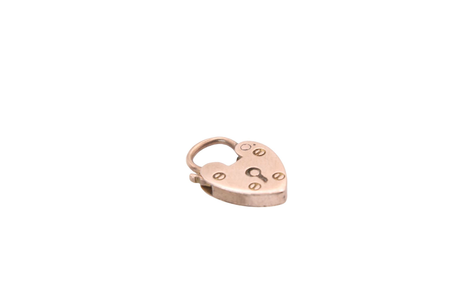 Antique 9ct Gold Decorative Padlock Charm