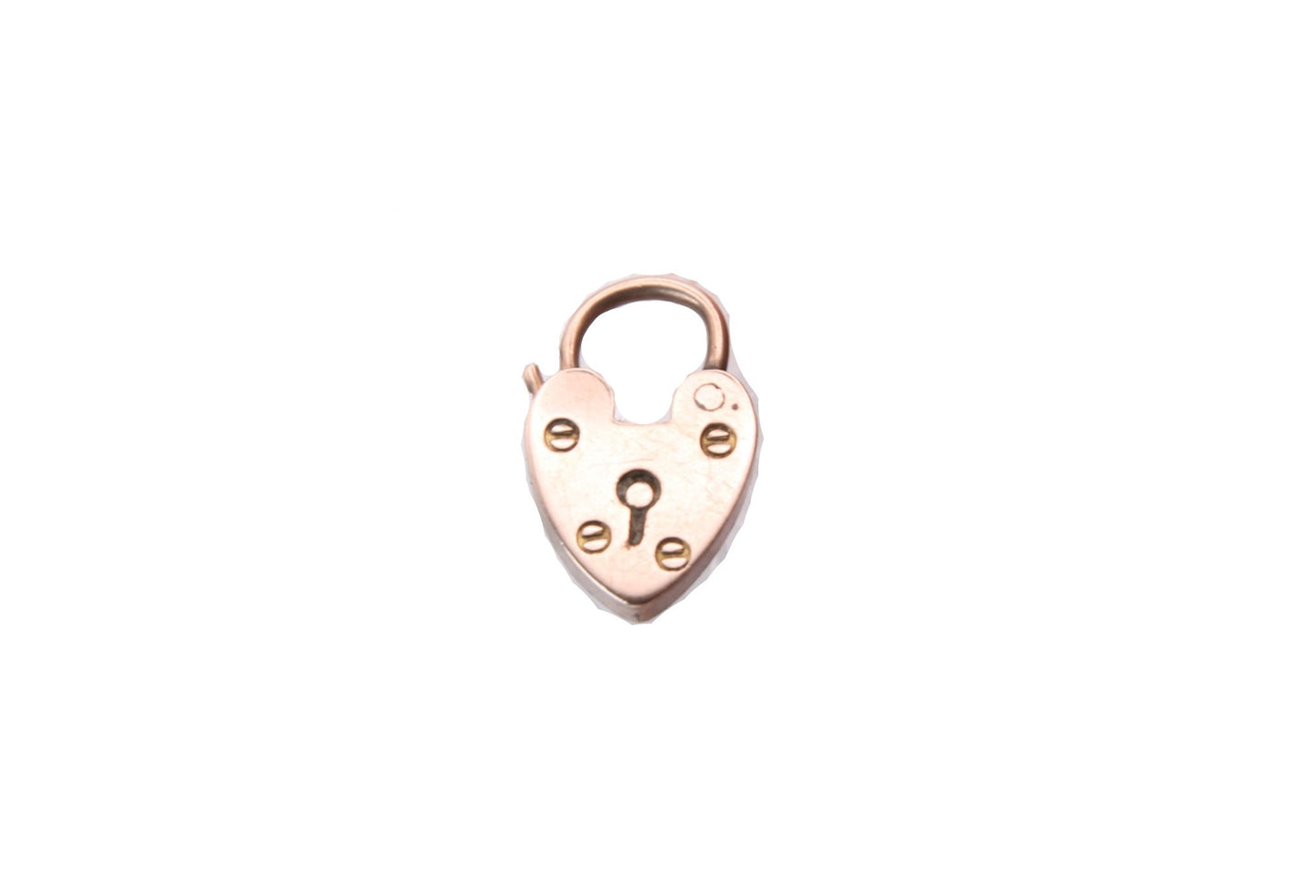 Antique 9ct Gold Decorative Padlock Charm