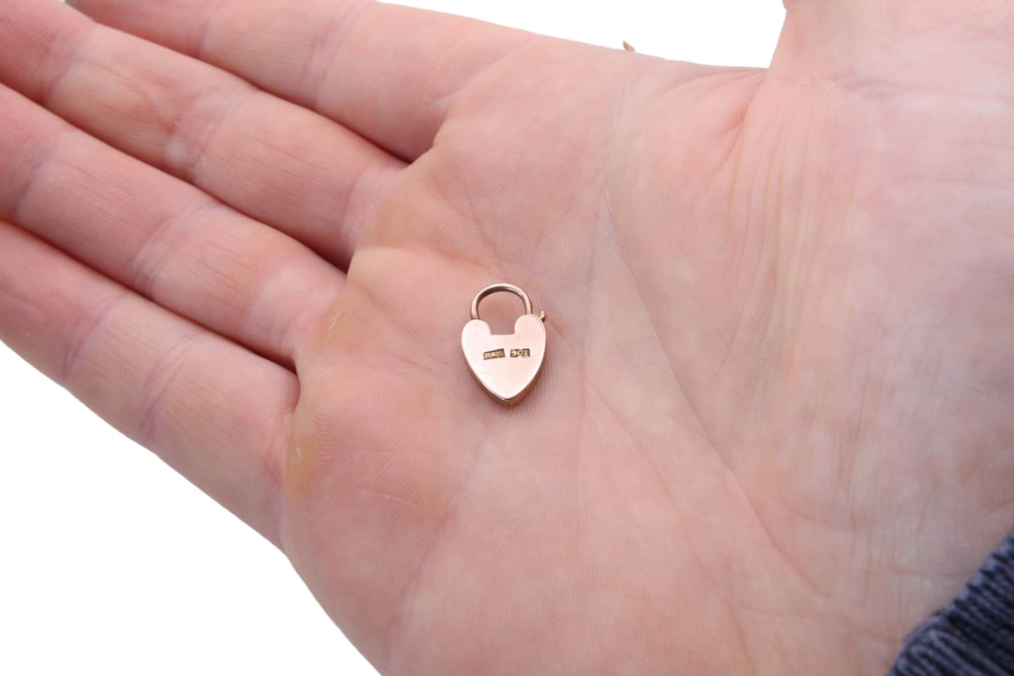 Antique 9ct Gold Decorative Padlock Charm