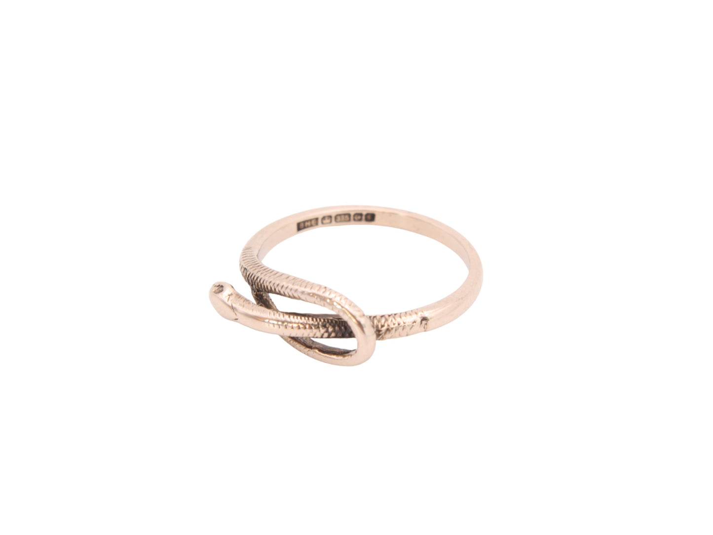 Vintage 9ct Gold Snake Ring