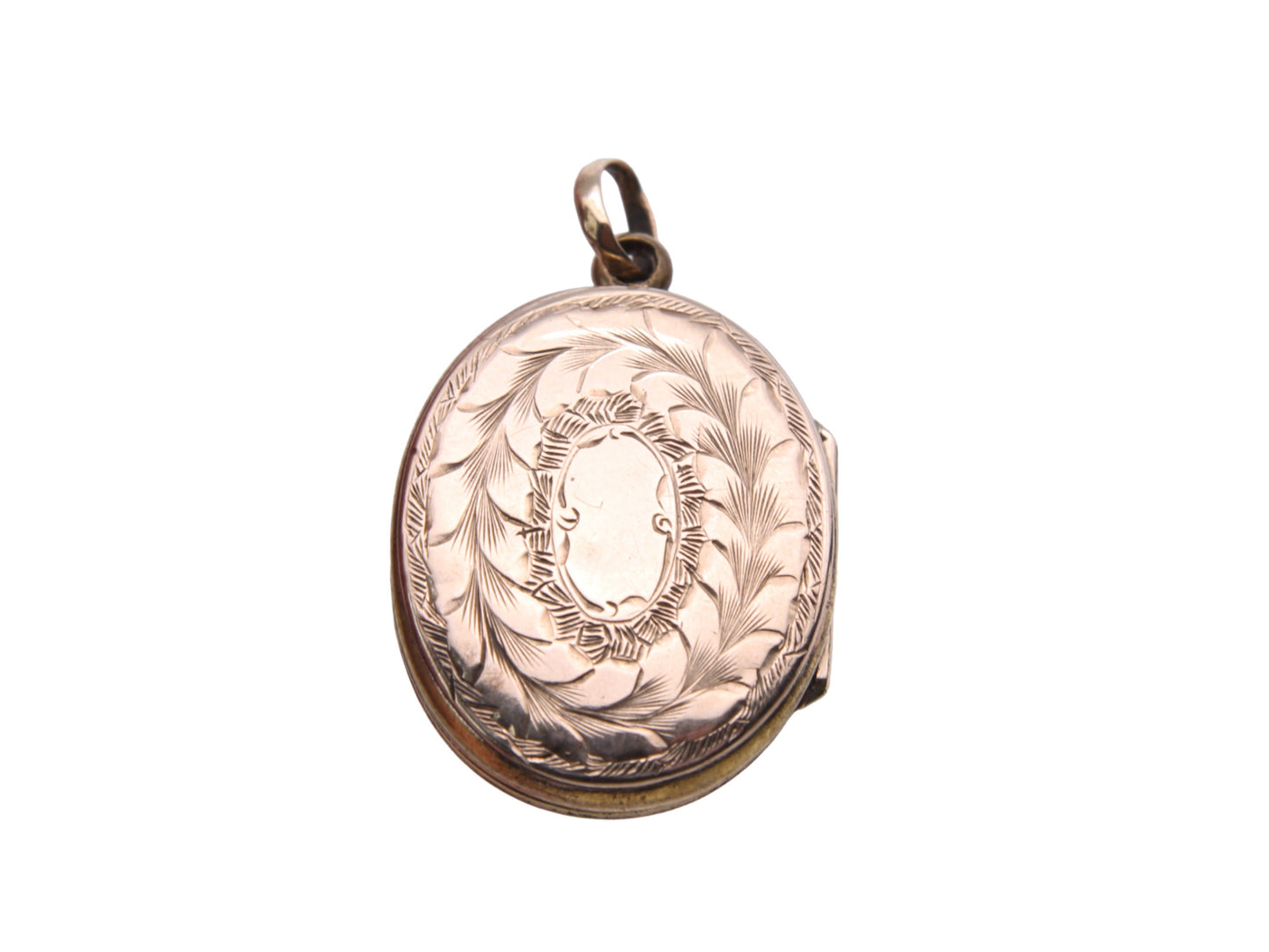 Antique-9ct-Gold-Bk-&-Ft-Decorative-Locket