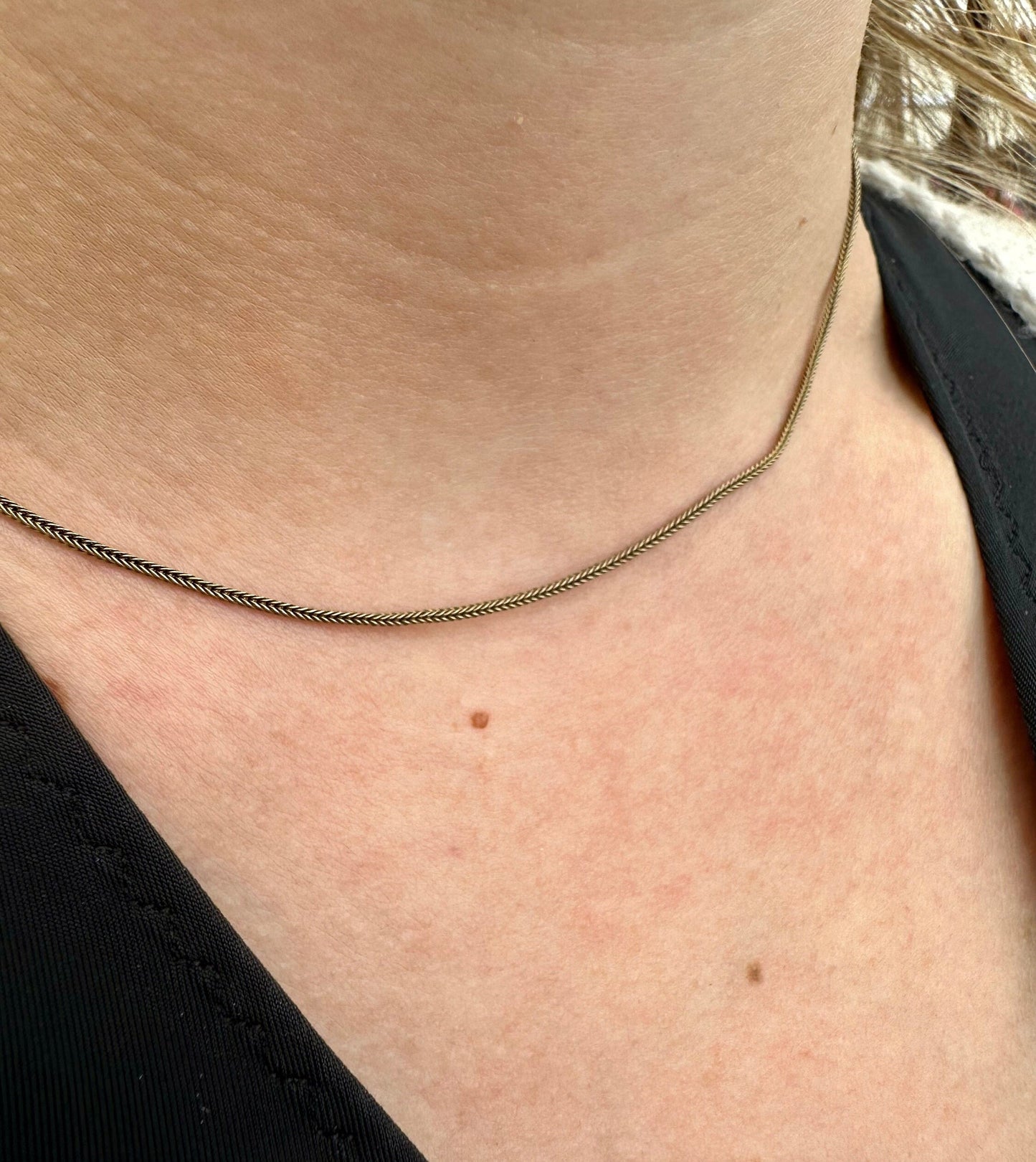 Antique 15ct Gold Foxtail Link Necklace