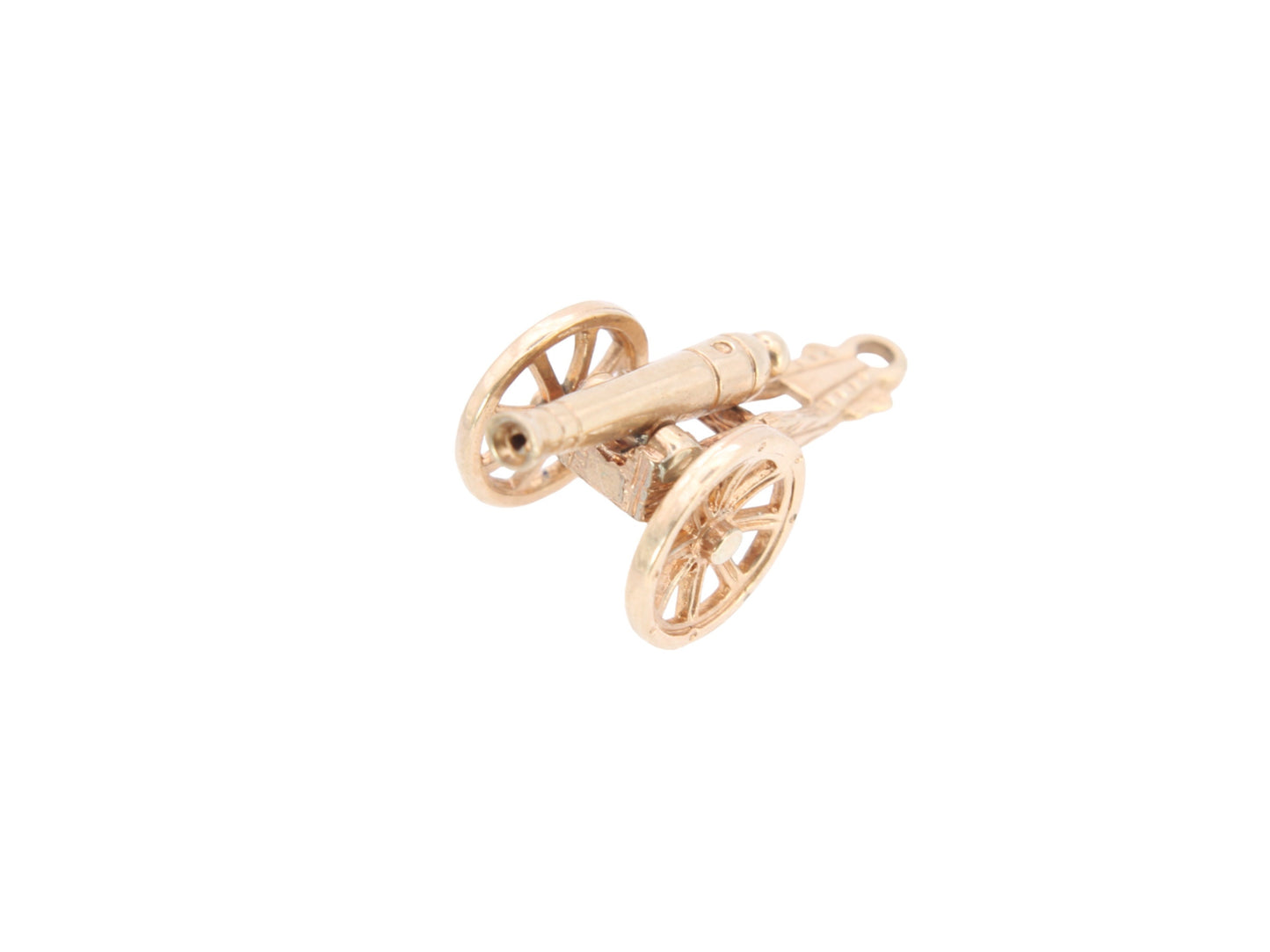 Vintage 9ct Gold Canon Charm