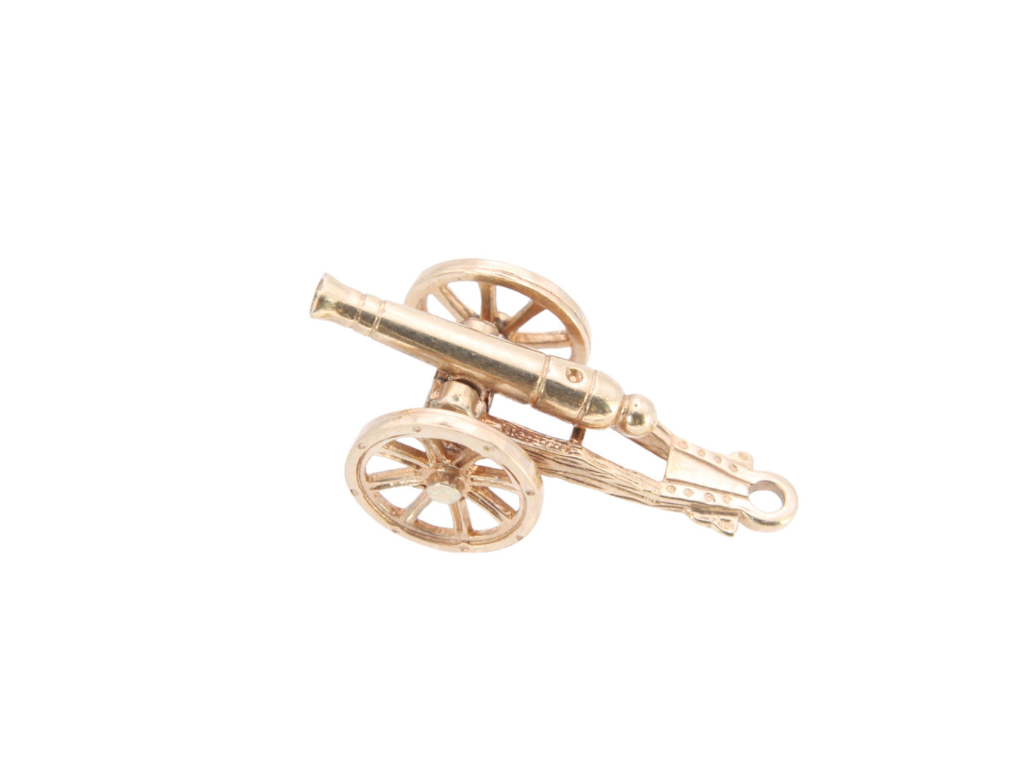 Vintage 9ct Gold Canon Charm