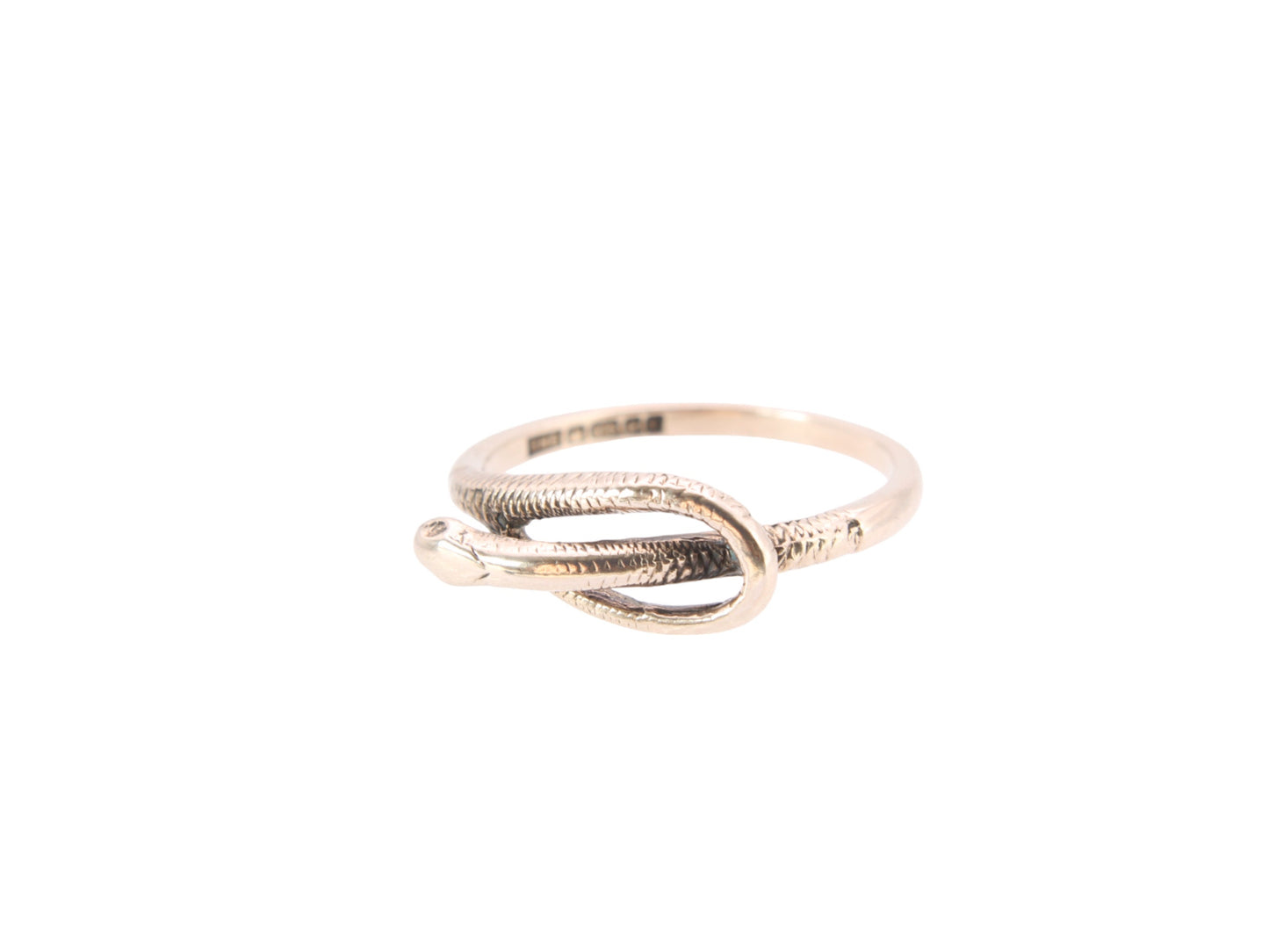 Vintage 9ct Gold Snake Ring