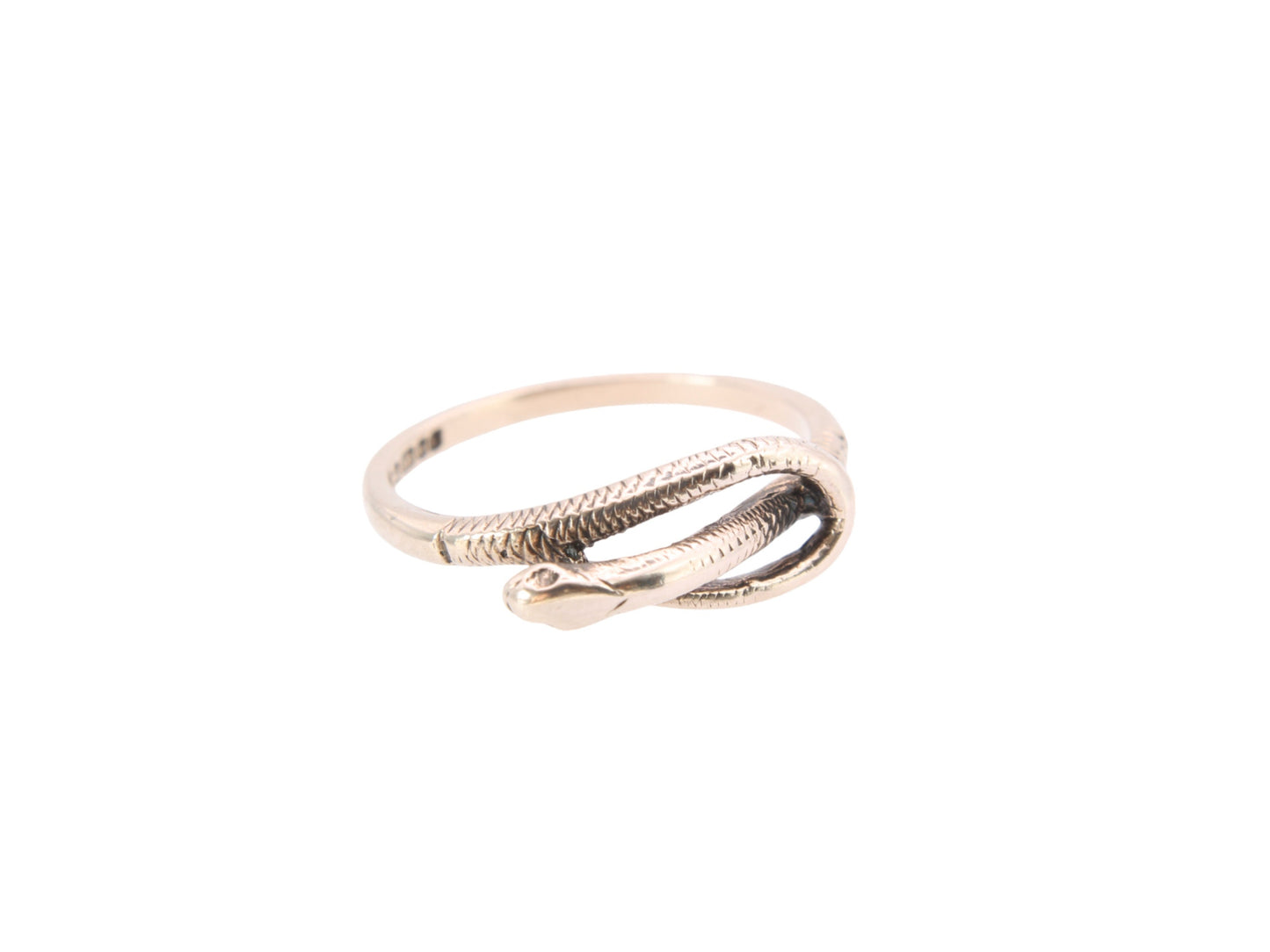 Vintage 9ct Gold Snake Ring