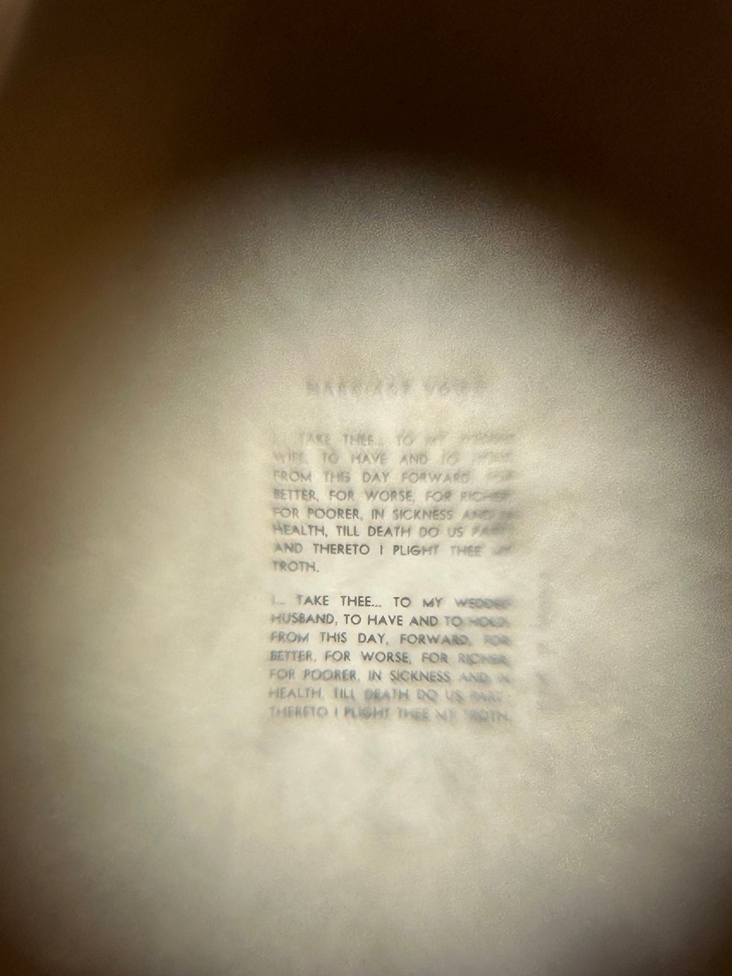 Vintage 9ct Gold Stanhope Marriage Vows Church Charm