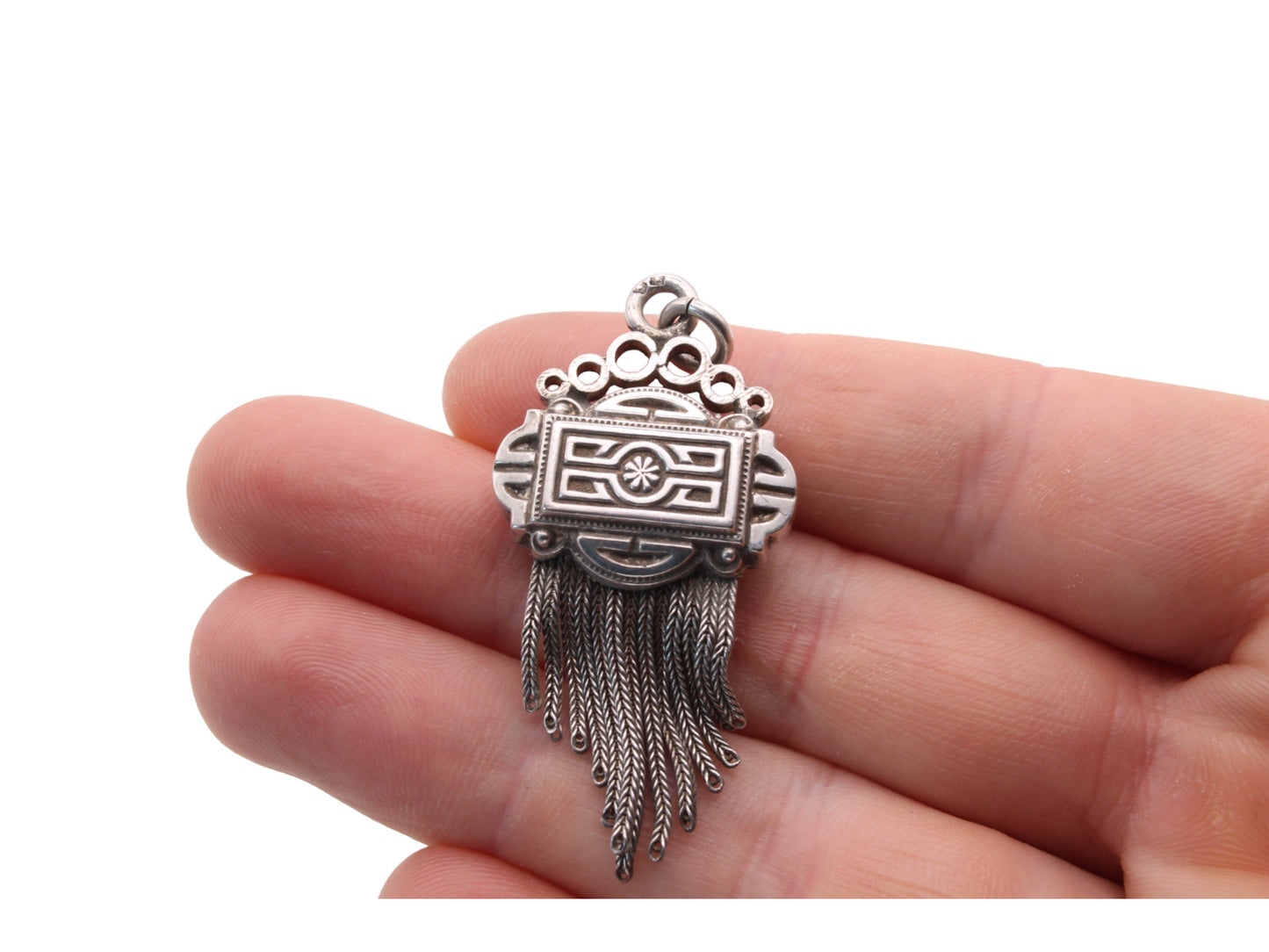 Antique French Silver Tassel Pendant