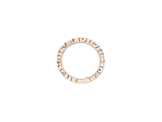Antique Victorian 9ct Gold Chased Split Ring