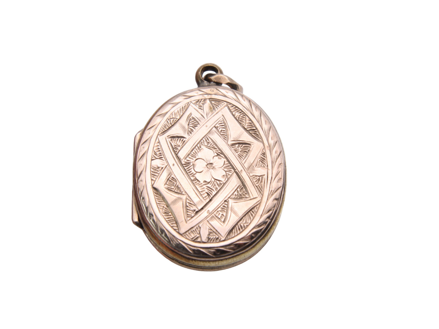 Antique 9ct Gold Bk & Ft Decorative Locket