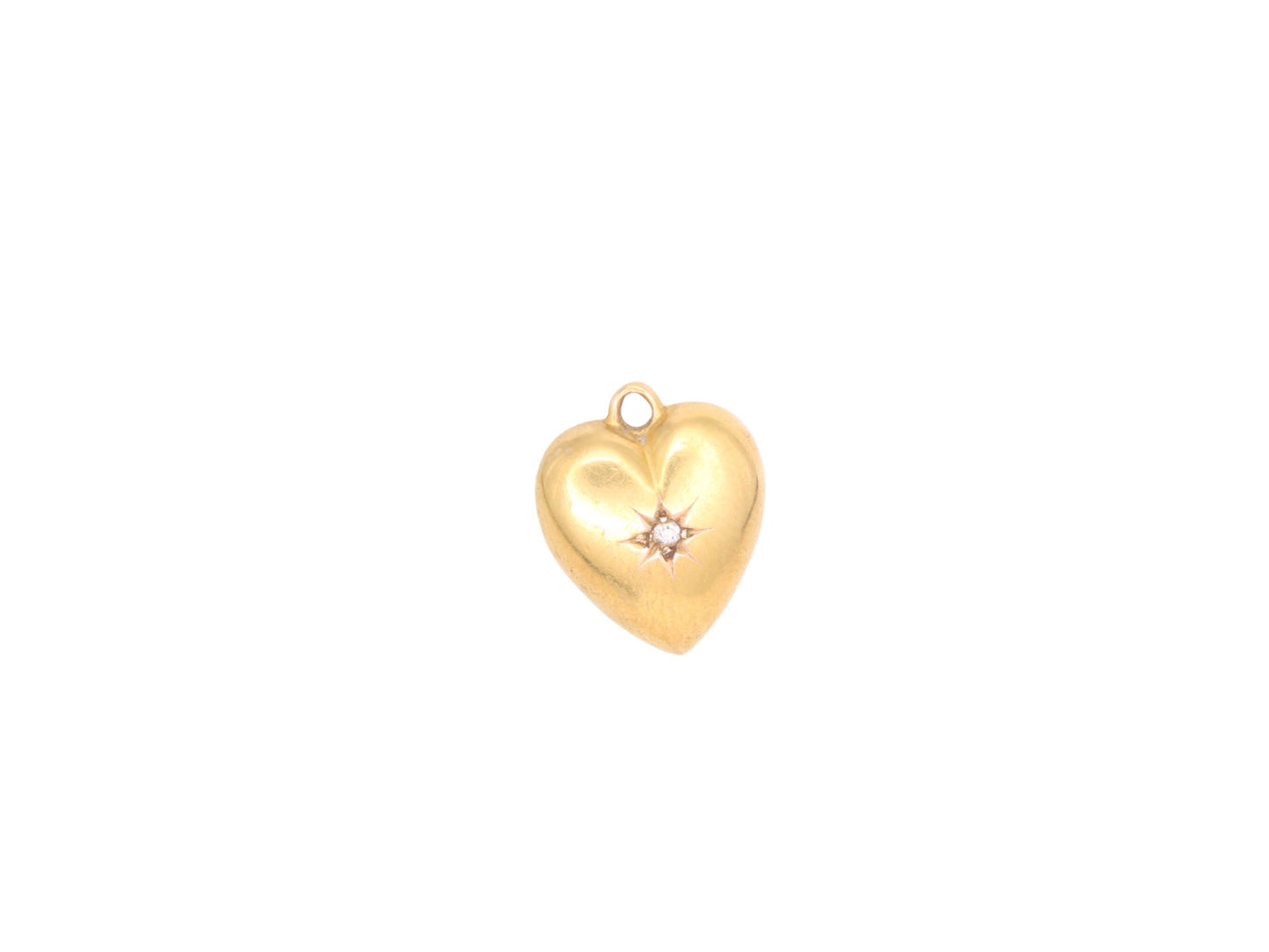 Antique-15ct-Yellow-Gold-Diamond-Puffy-Heart-Pendant