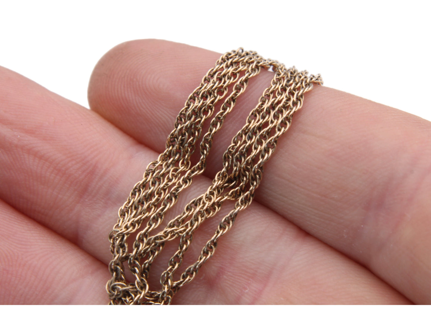 Vintage 9ct Gold Prince Of Wales Link Necklace