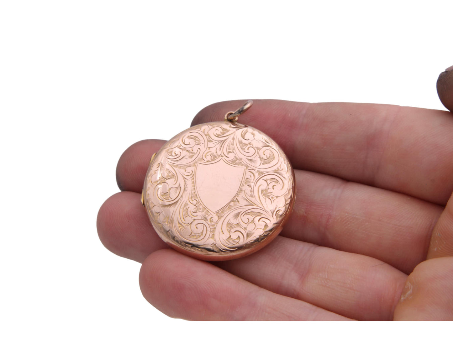 Antique 9ct Gold Chased Locket