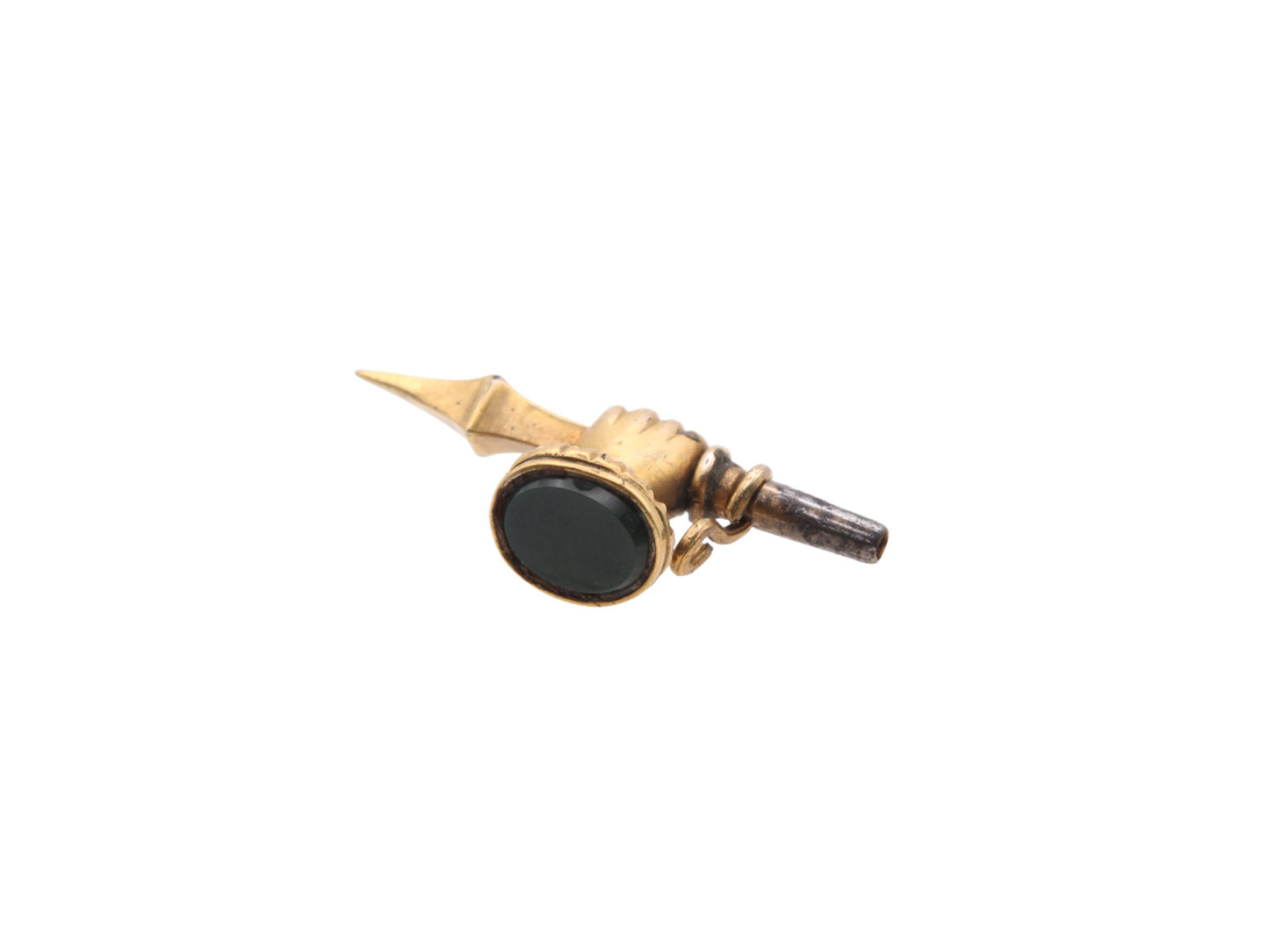 Antique 15ct Gold Clenched Fist Hand Pendant Watch Key