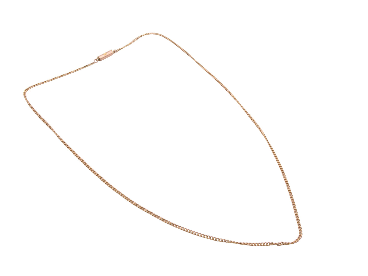 Antique 9ct Gold Curb Link Necklace