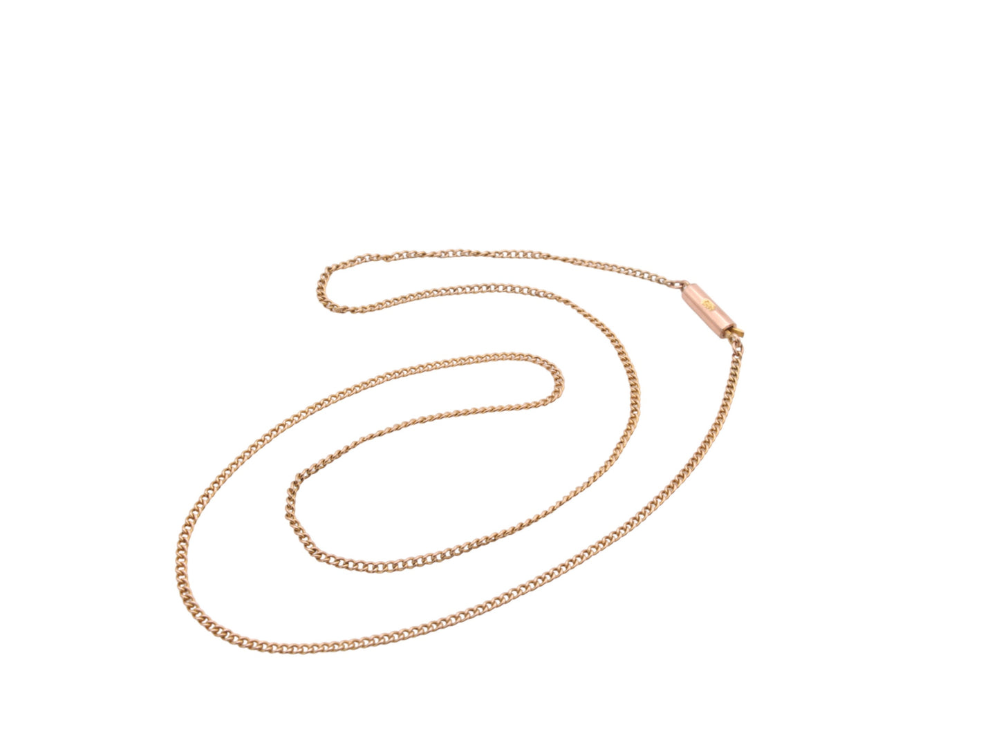 Antique 9ct Gold Curb Link Necklace