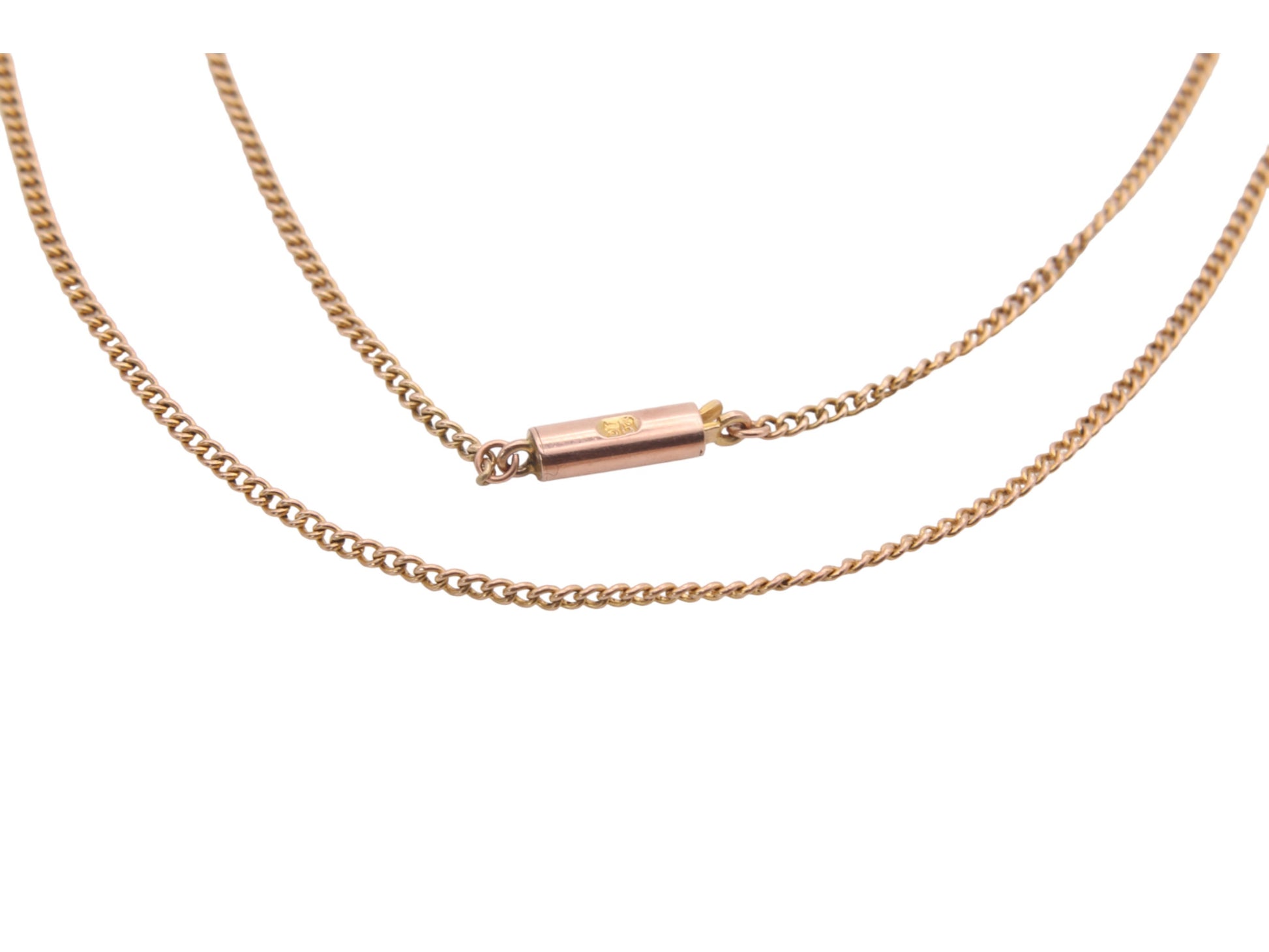 Antique-9ct-Gold-Curb-Link-Necklace