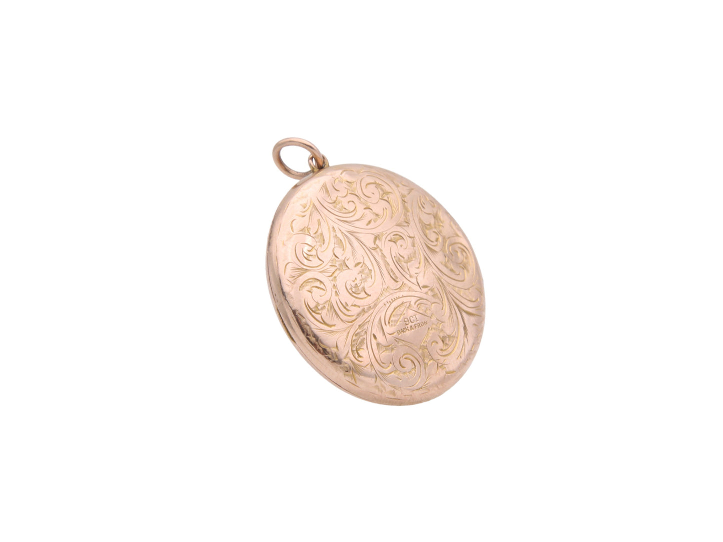 Antique 9ct Gold Chased Locket